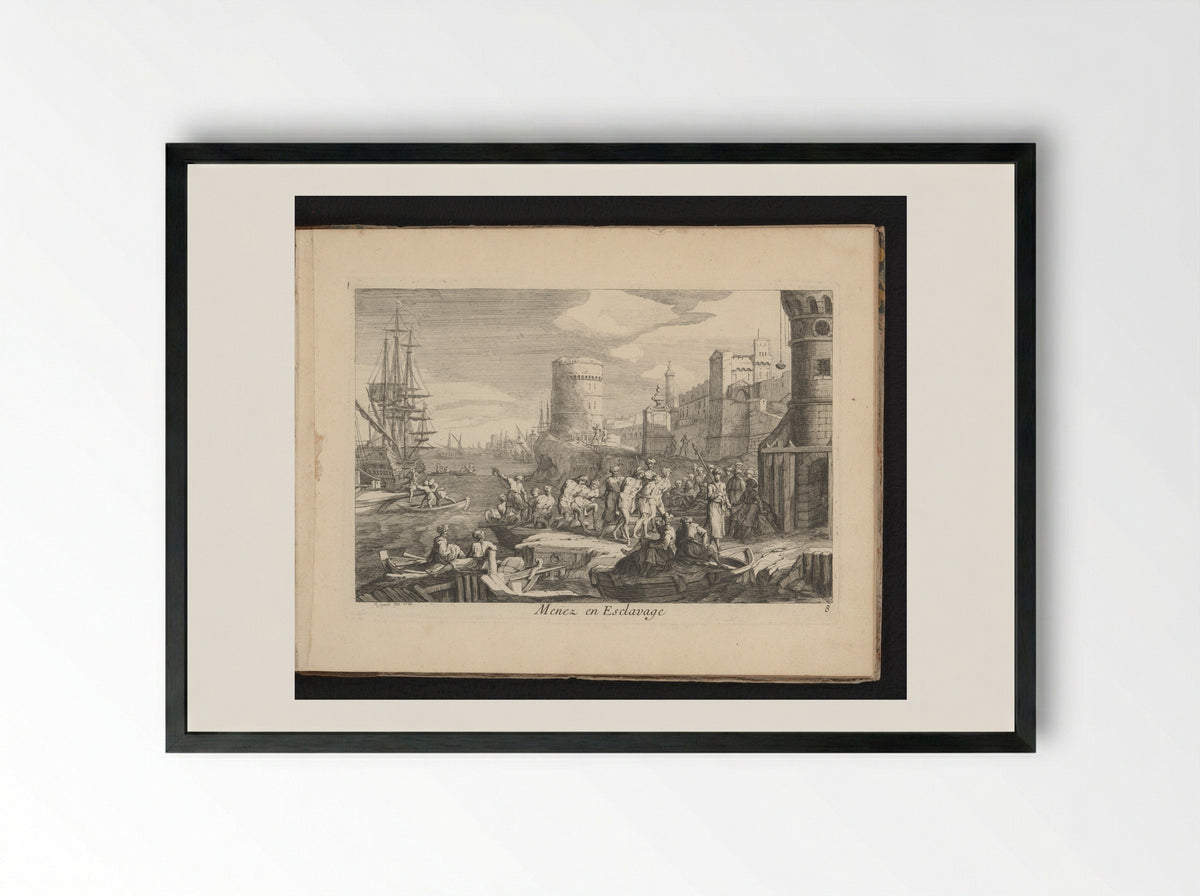 Menez en Esclavage - Gaspard Duchange - Framed Print Black
