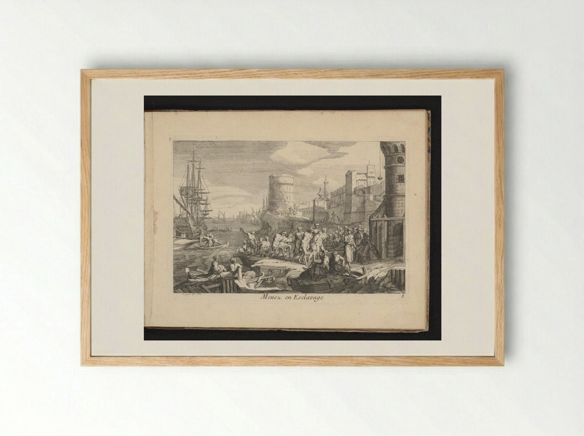 Menez en Esclavage - Gaspard Duchange - Framed Print Wood