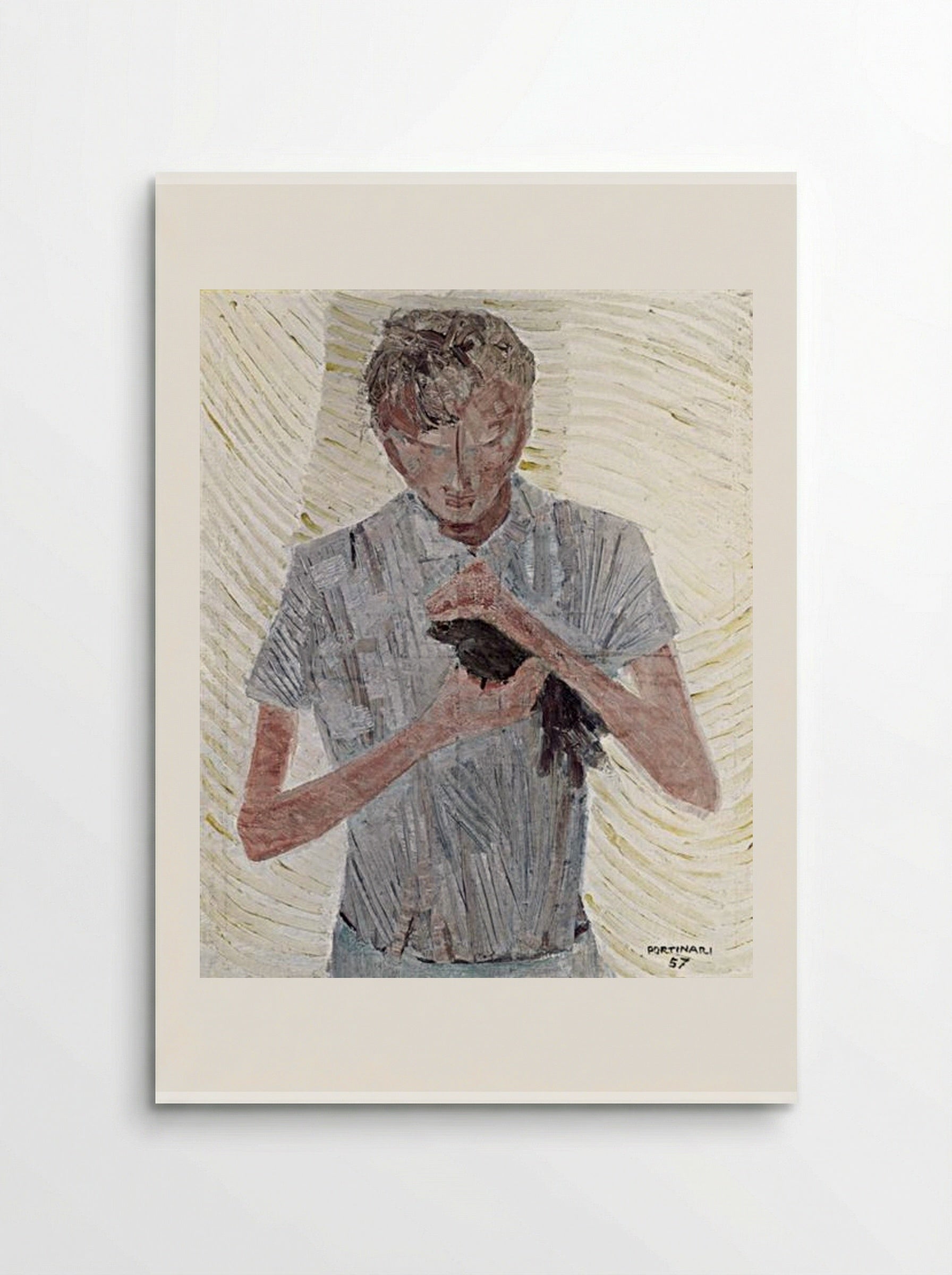 Menino com Pássaro - Candido Portinari - Poster