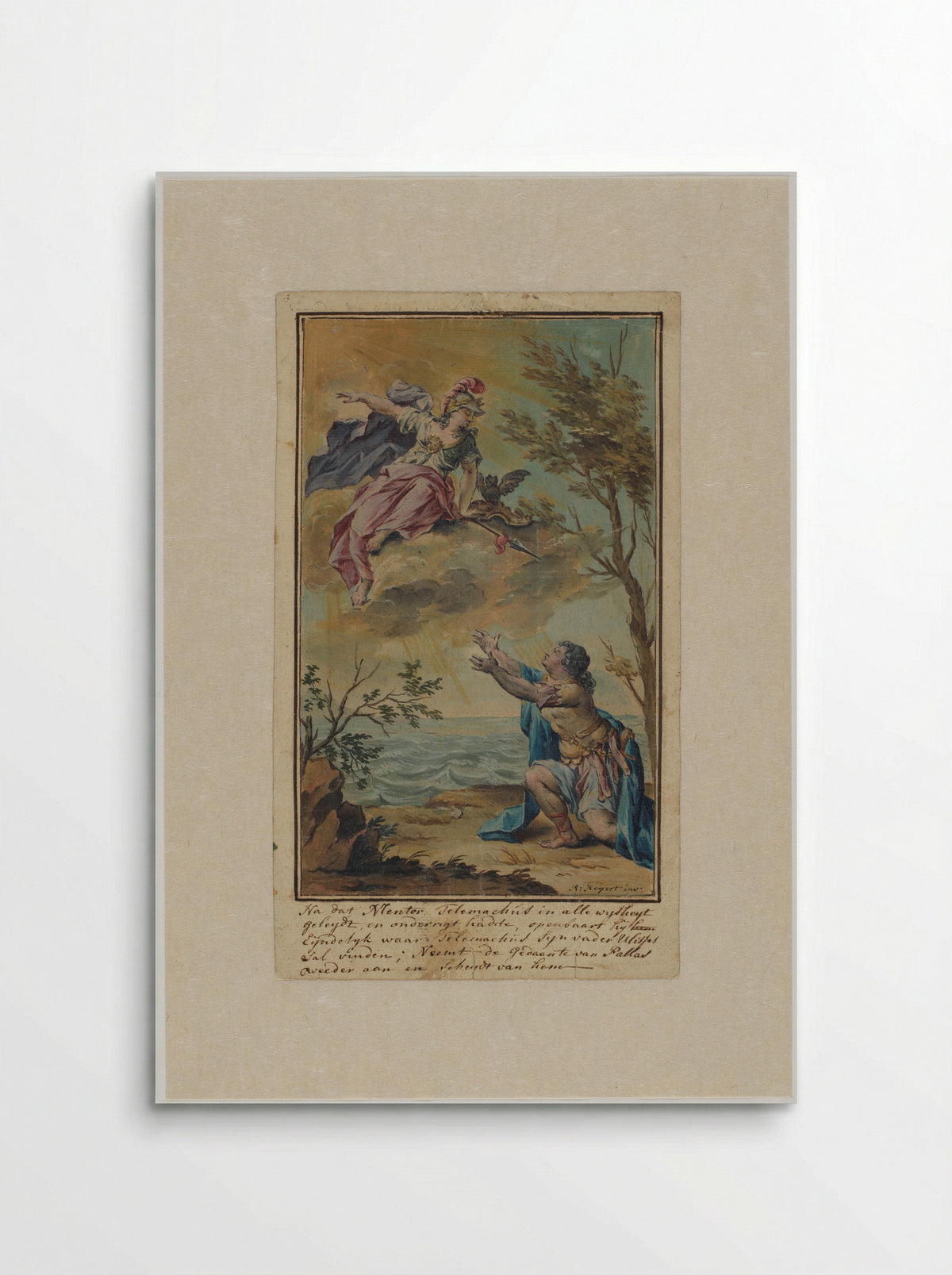 Mentor Bidding Farewell to Telemachus - Rienk Keyert - Poster