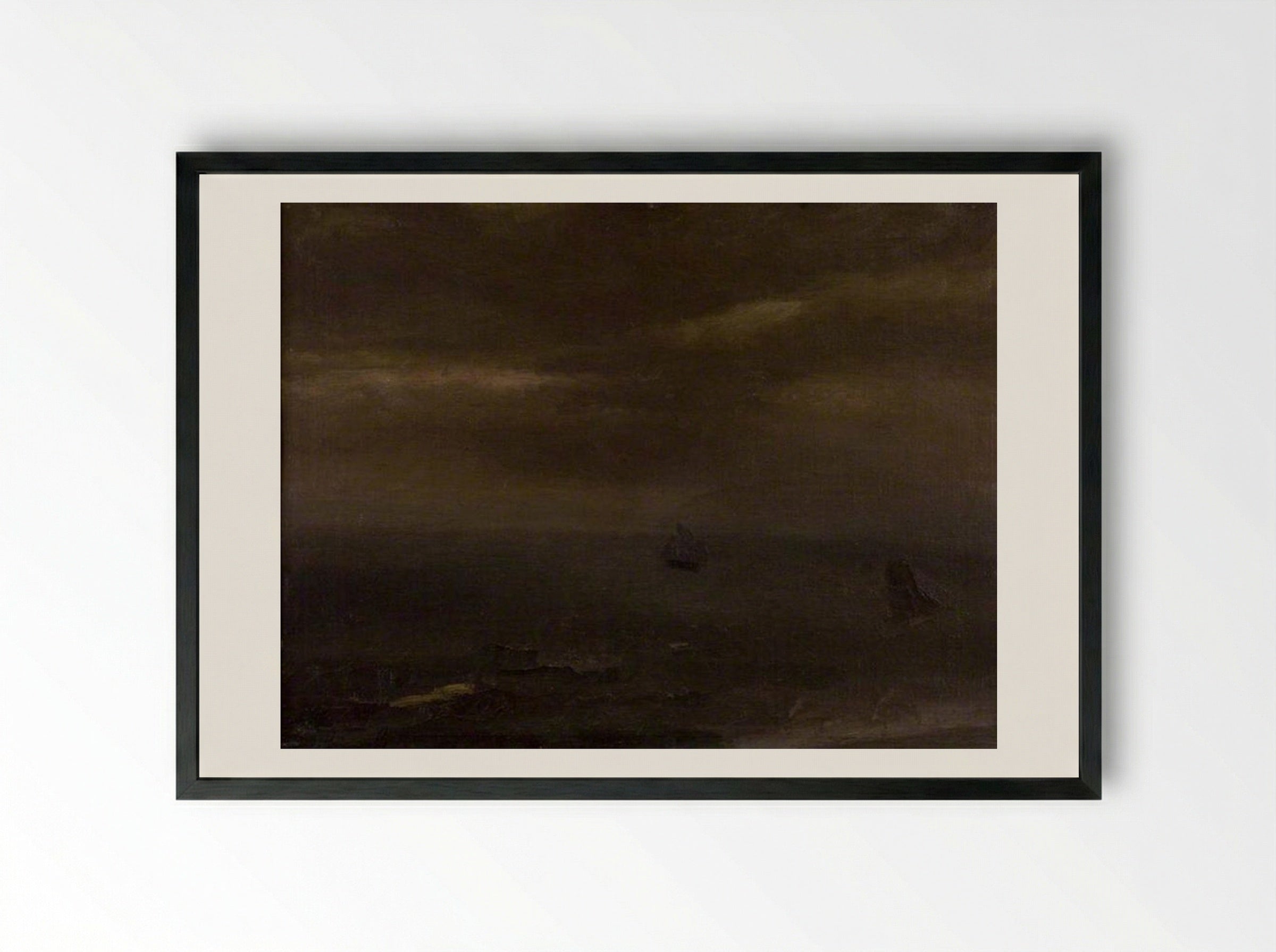 Mer brumeuse - Constant Permeke - Framed Print Black