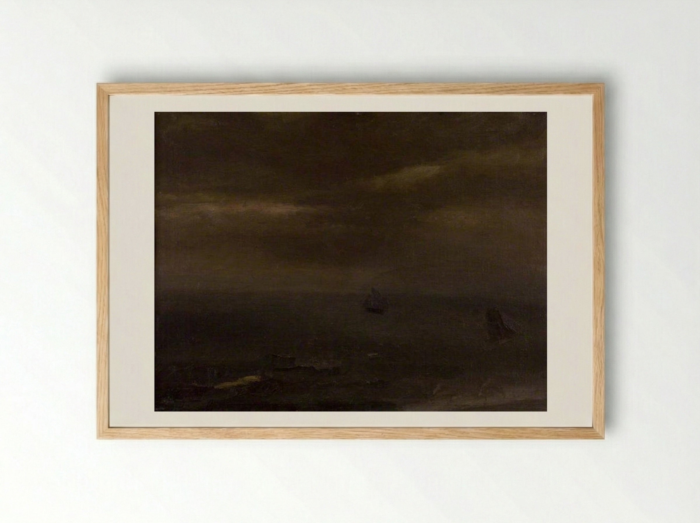 Mer brumeuse - Constant Permeke - Framed Print Wood