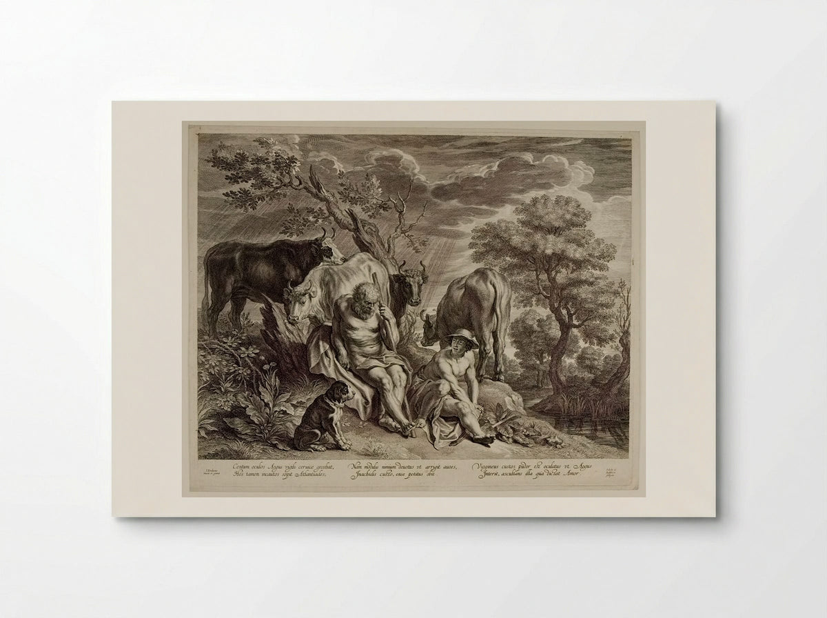 Mercury and Argus - Schelte Adamsz. Bolswert - Poster