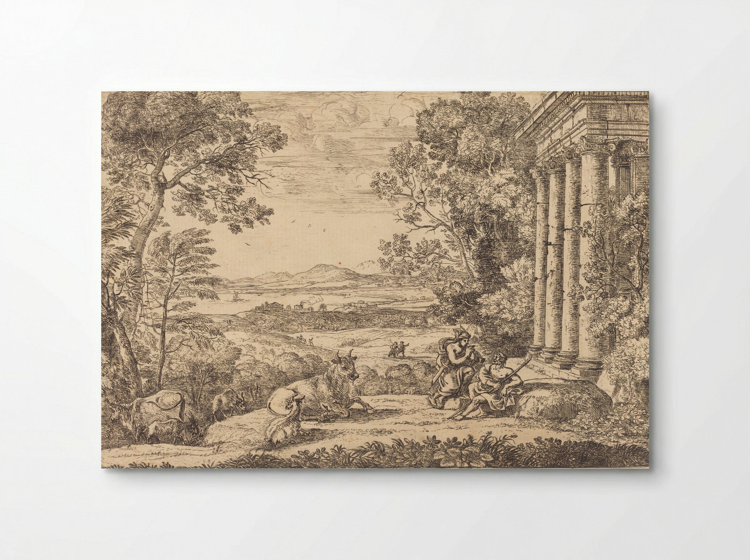 Mercury and Argus - Claude Lorrain - Poster