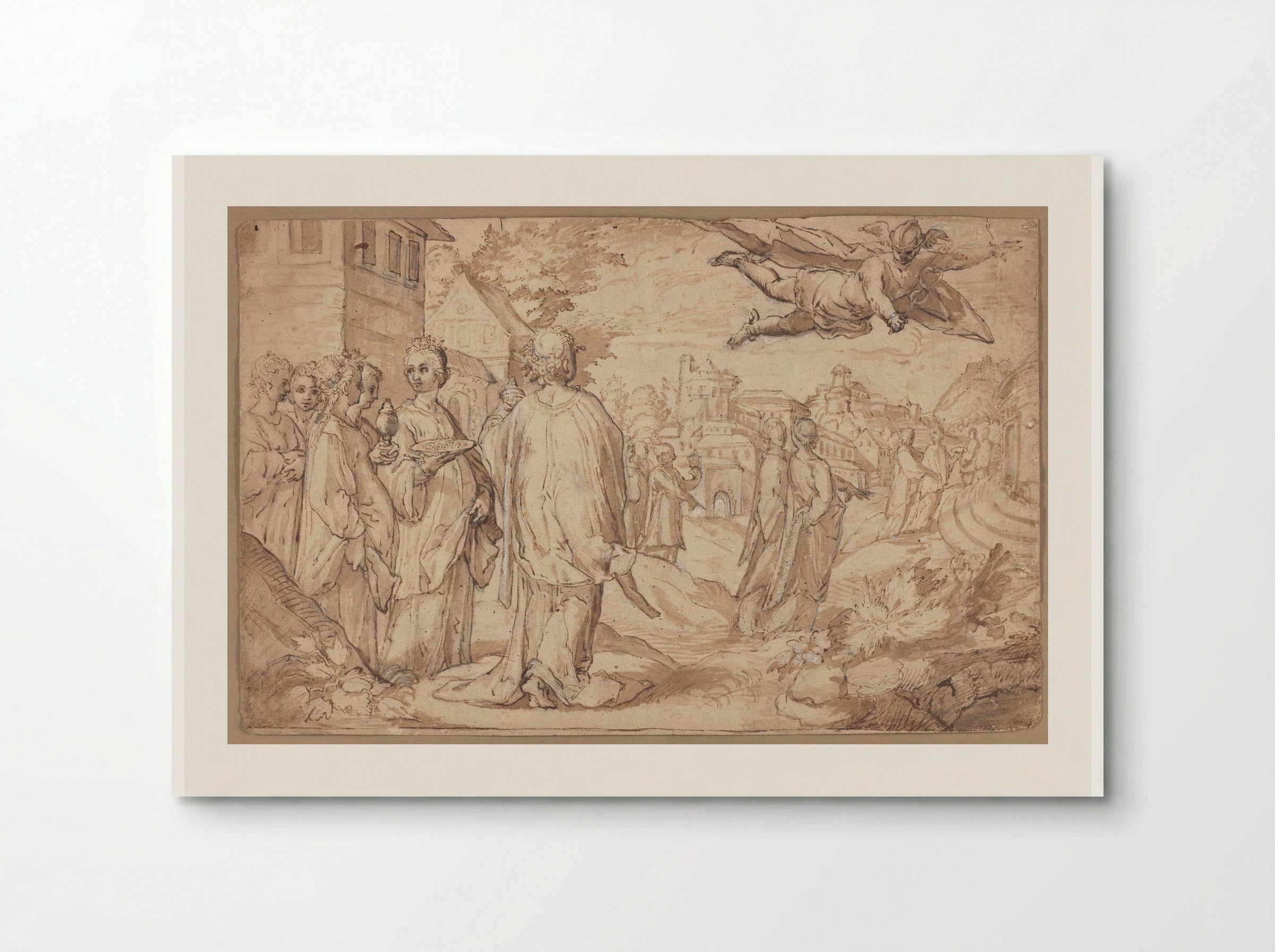 Mercury and Herse - Jacob Matham - Poster