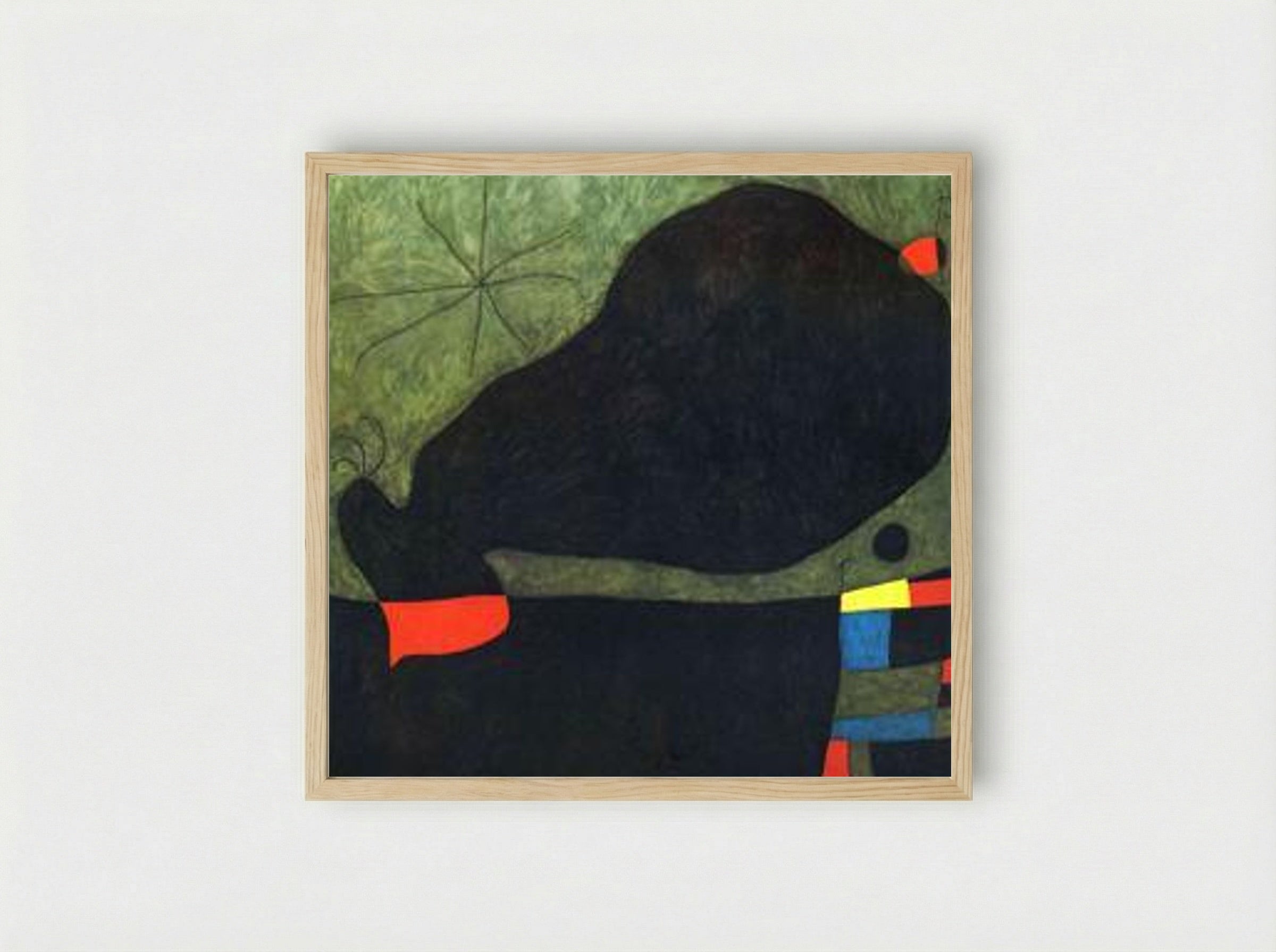 Message from a Friend - Joan Miró - Framed Print Wood