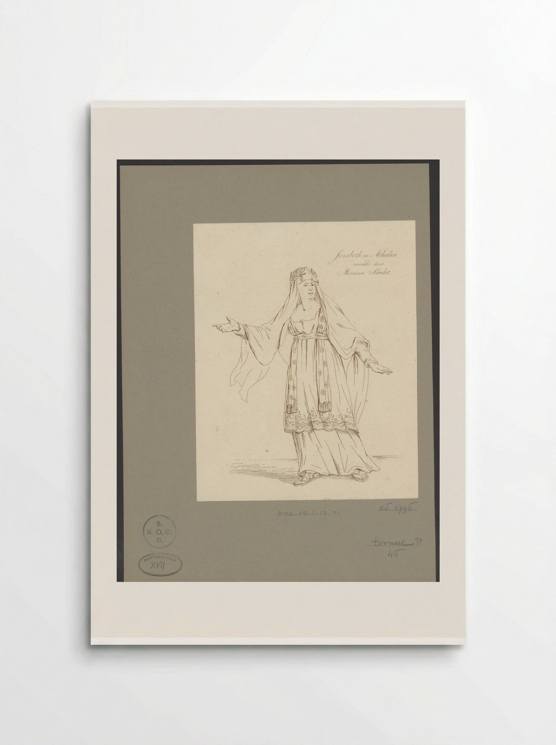 Mevrouw Sardet in the role of Josabeth - Johannes Jelgerhuis - Poster