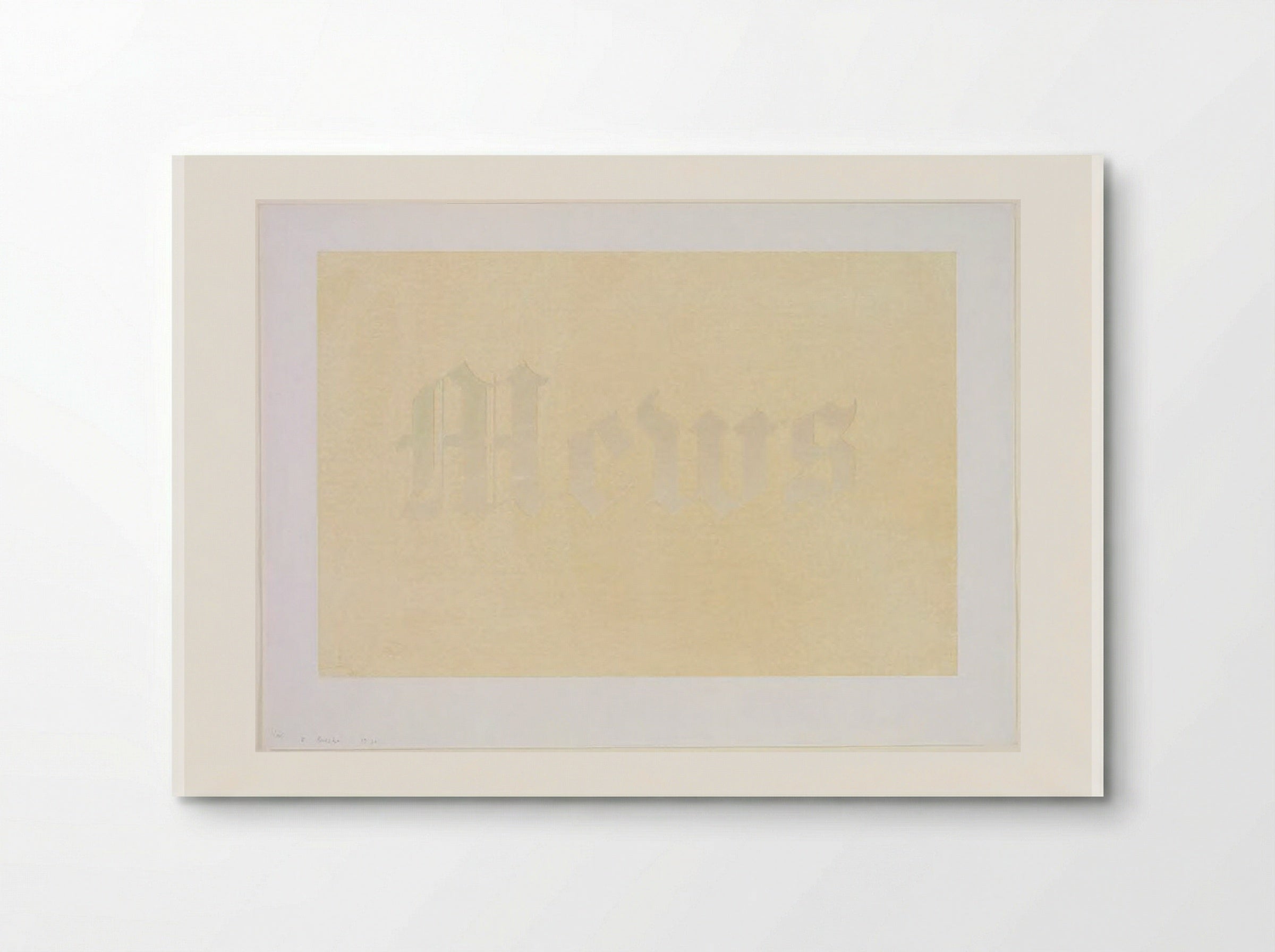 Mews - Edward Ruscha - Poster