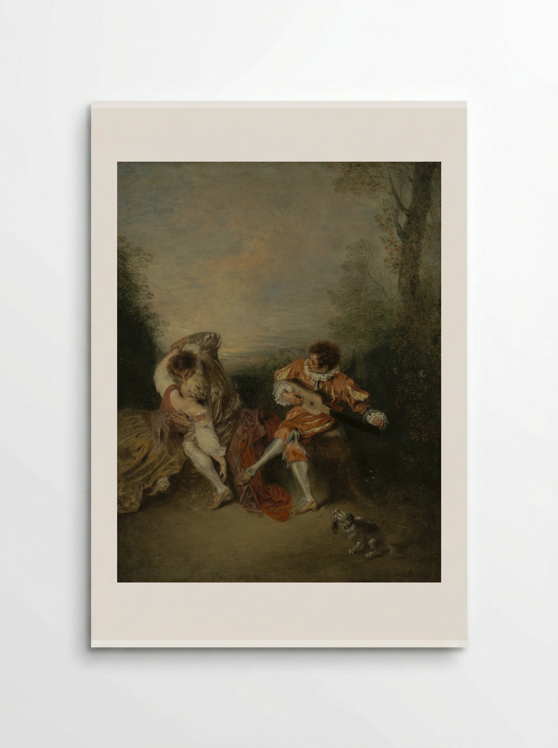 Mezzetin - Antoine Watteau - Poster