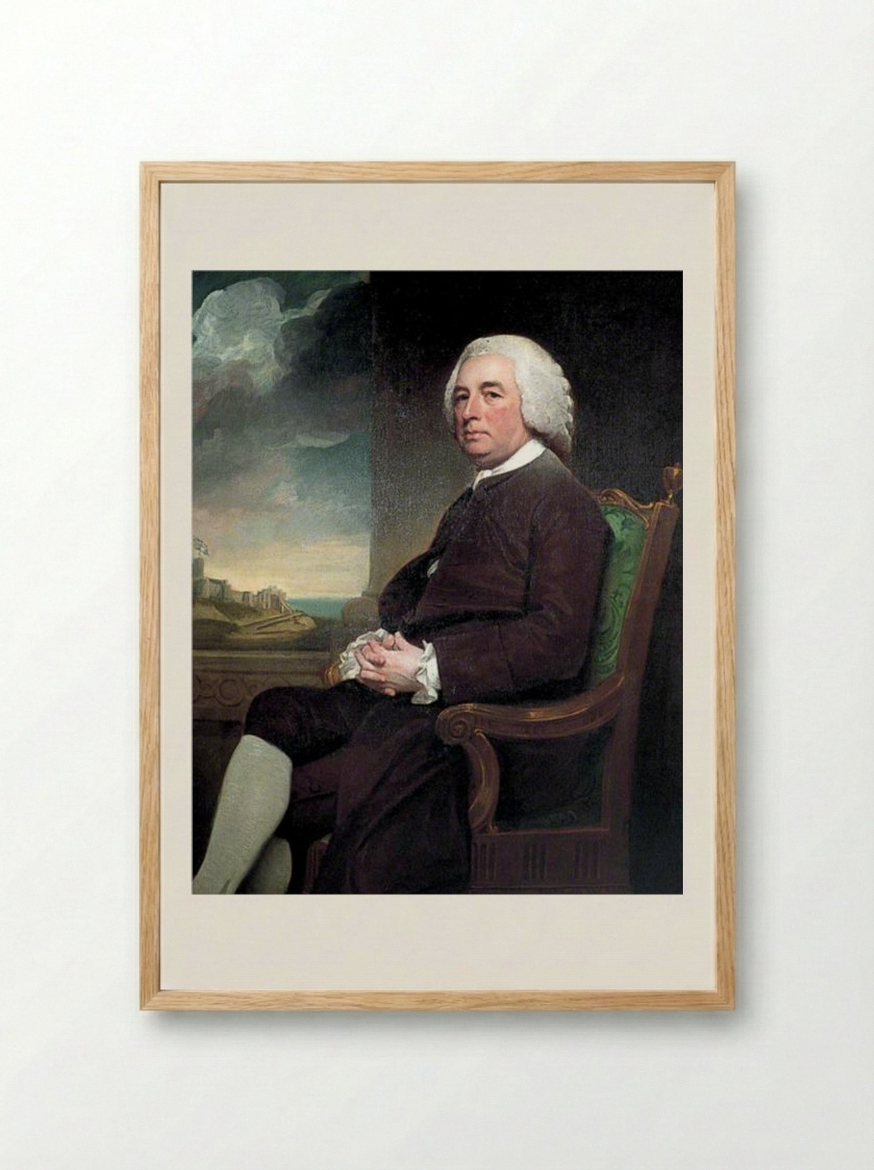 Michael Russell, Agent Victualler of Dover - George Romney - Framed Print Wood
