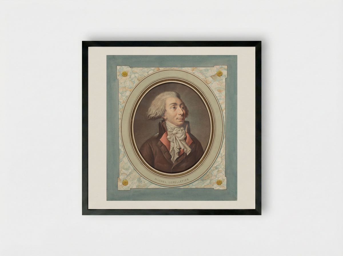 Michel Lepelletier - Pierre Michel Alix - Framed Print Black