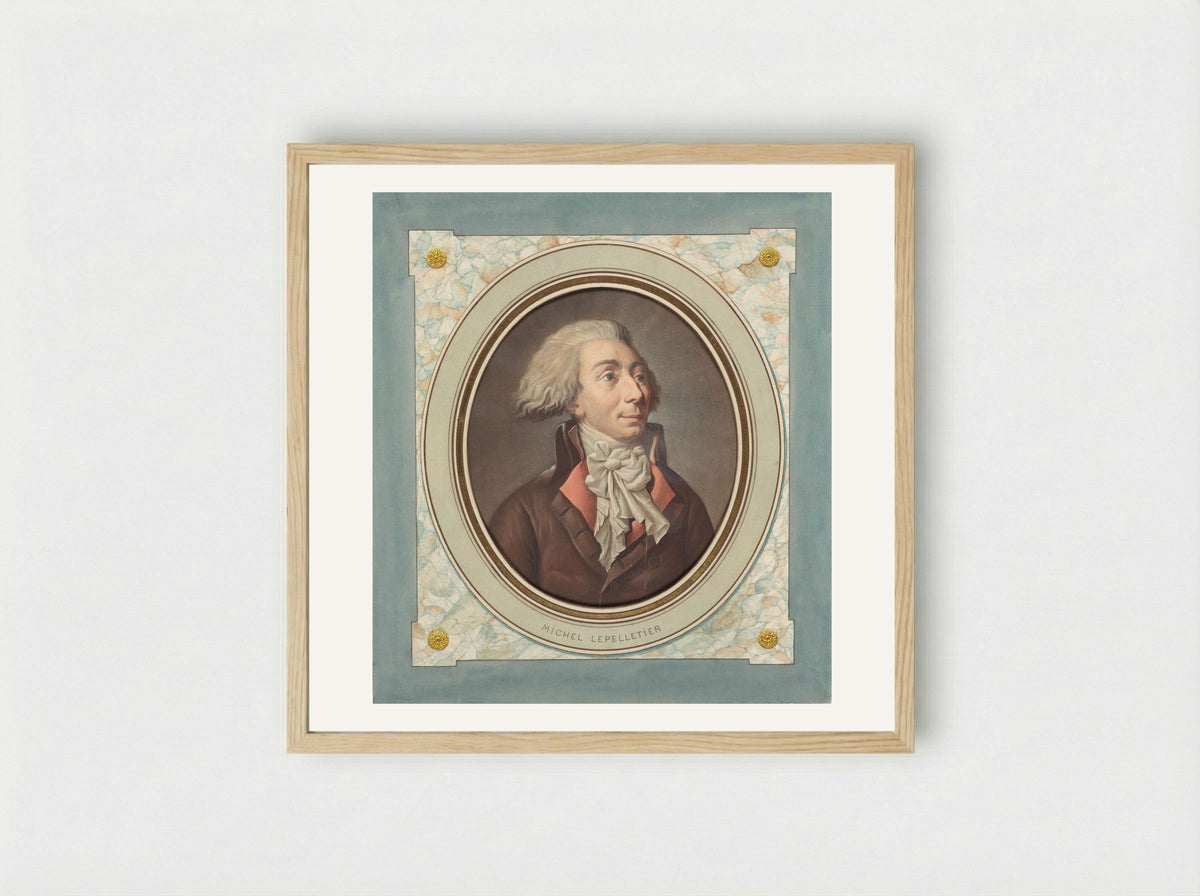 Michel Lepelletier - Pierre Michel Alix - Framed Print Wood