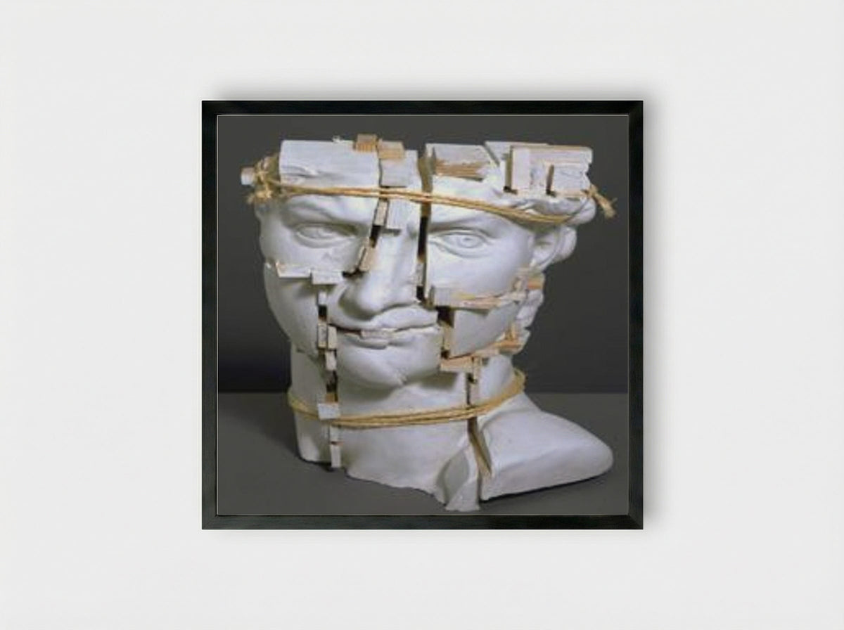 Michelangelo Duplicate - Eduardo Paolozzi - Framed Print Black