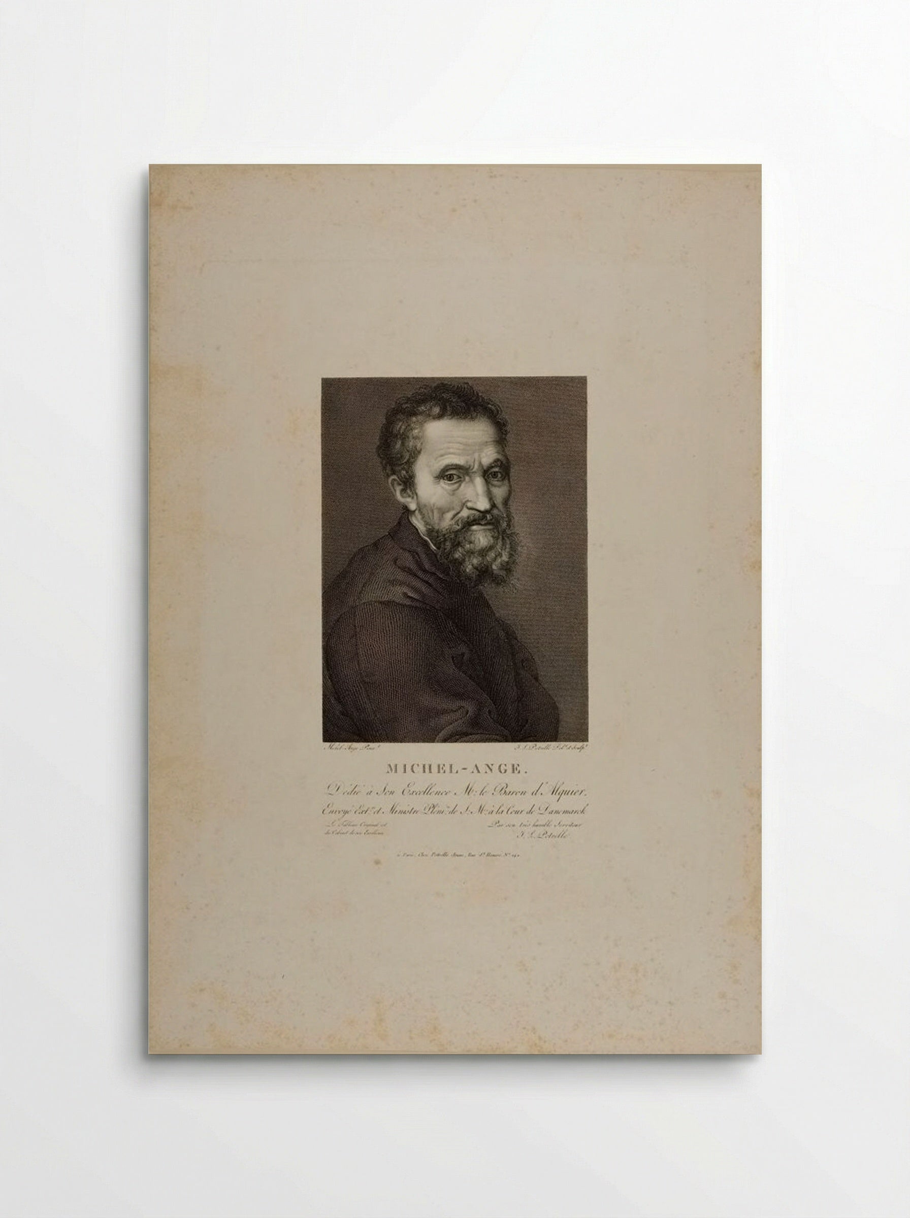 Michelangelo - Jean Louis Potrelle - Poster