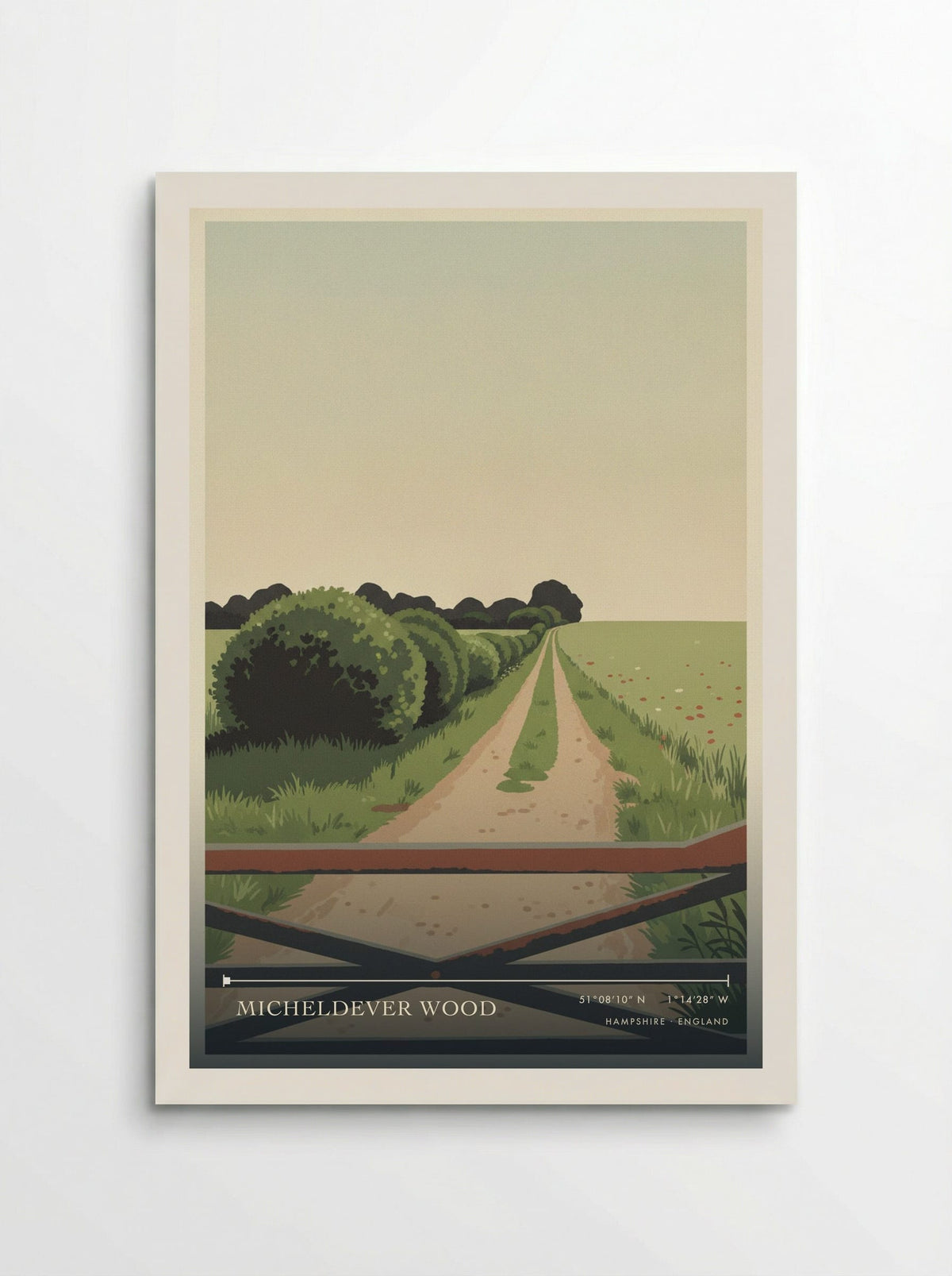Micheldever Wood Hampshire England Travel Poster - Poster