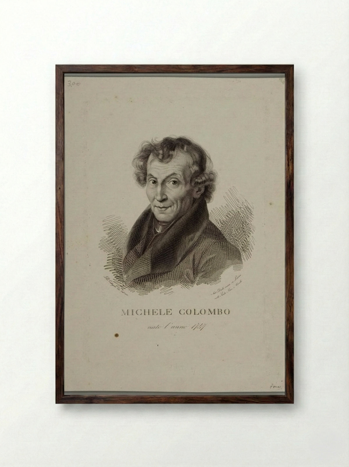 Michele Colombo - Antonio Dalcò - Framed Print Dark Wood
