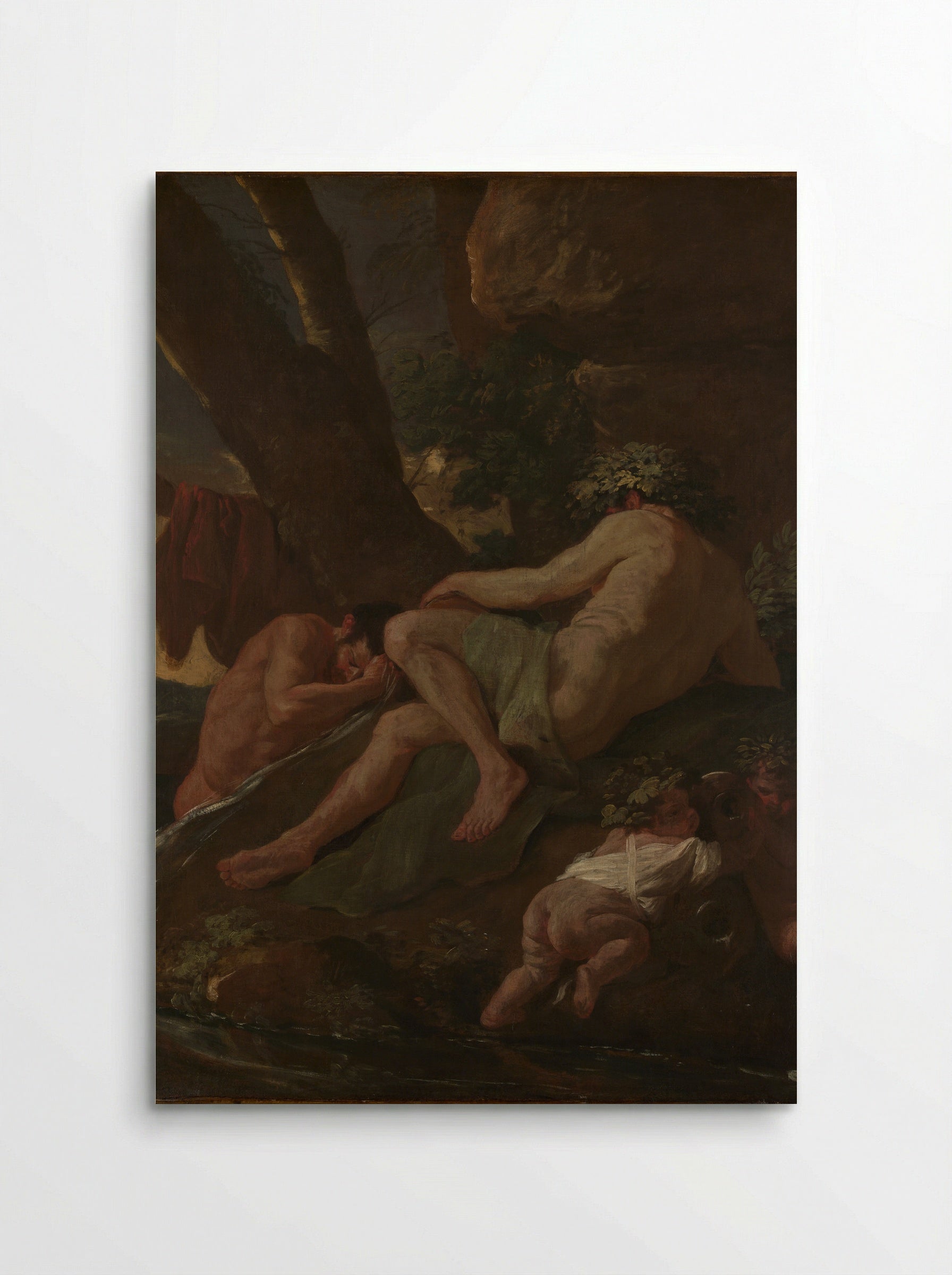 Midas Washing at the Source of the Pactolus - Nicolas Poussin - Poster