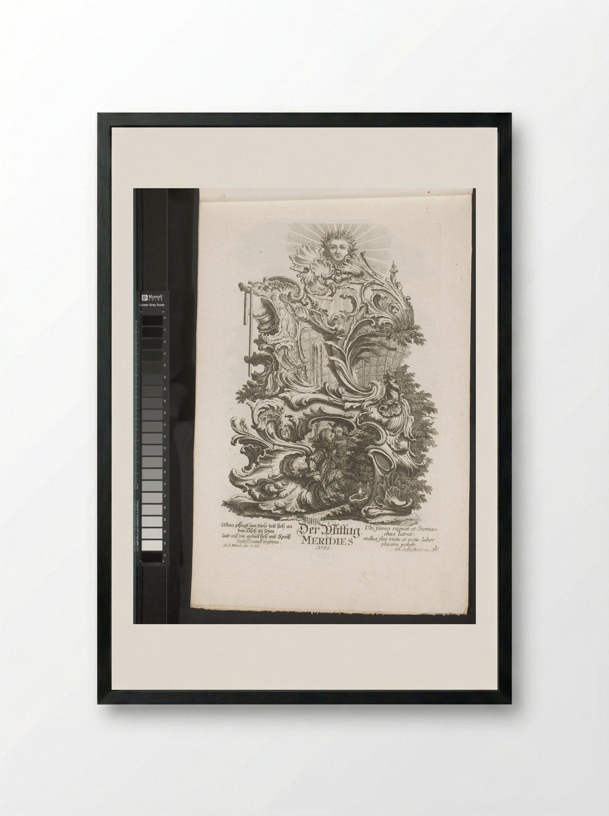 Middag (Meridies) - Jakob Wangner - Framed Print Black
