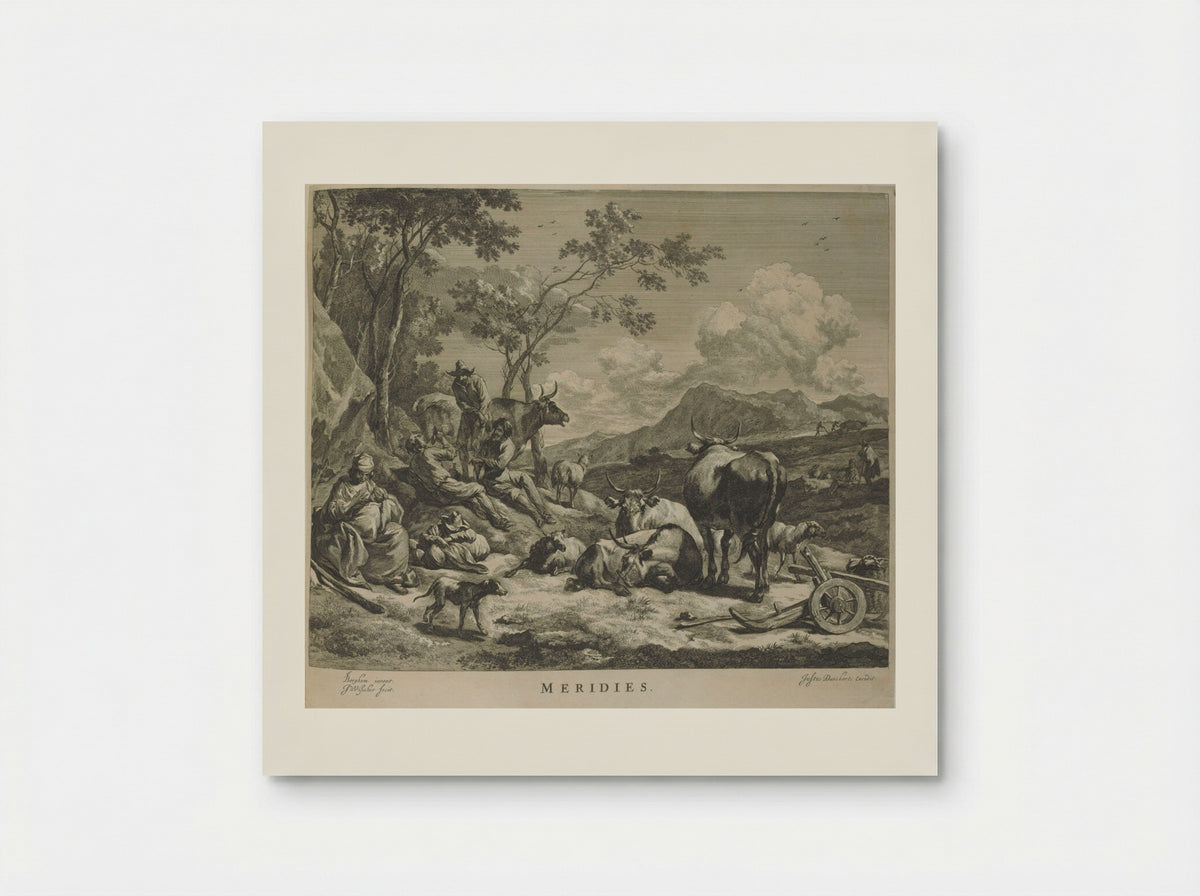 Midday (Meridies) - Johannes Visscher - Poster