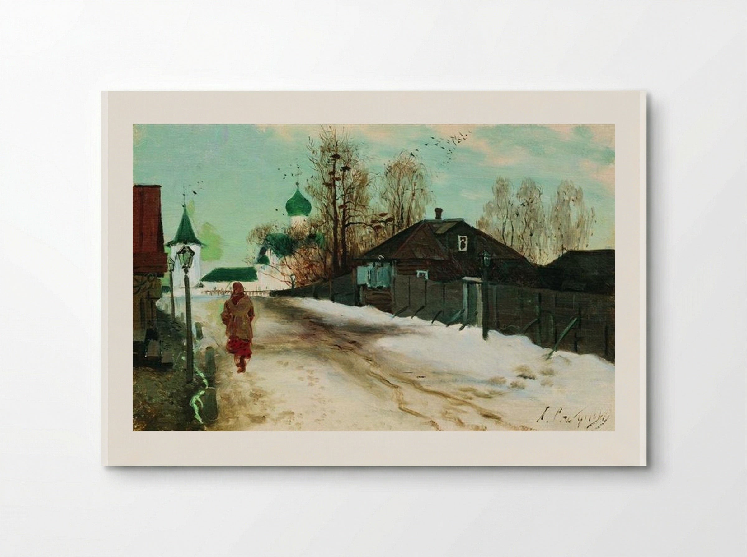 Mikhailovsky Street in Novgorod - Andrei Ryabushkin - Poster