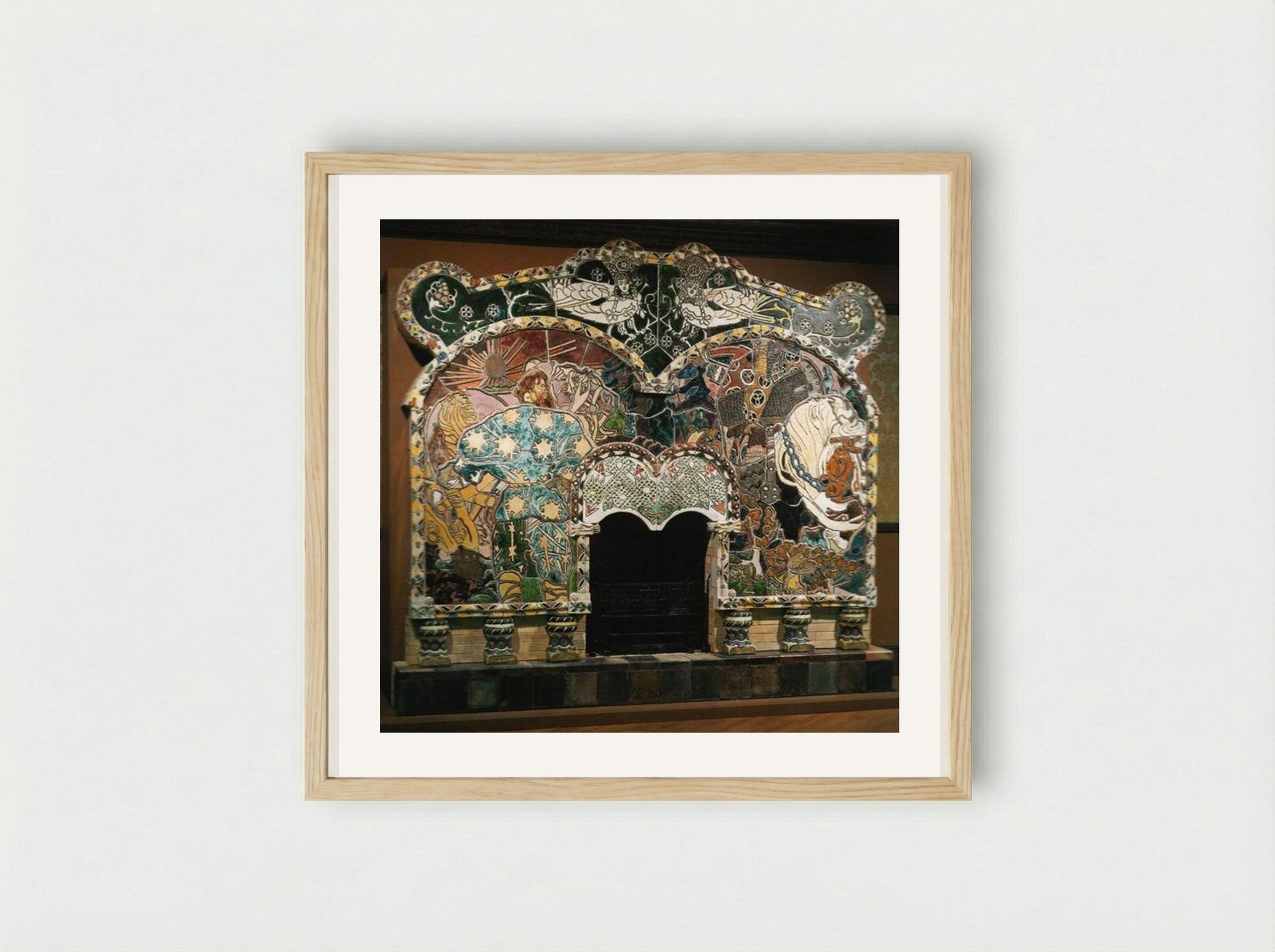 Mikula Selianinovich and Volha - Mikhail Vrubel - Framed Print Wood