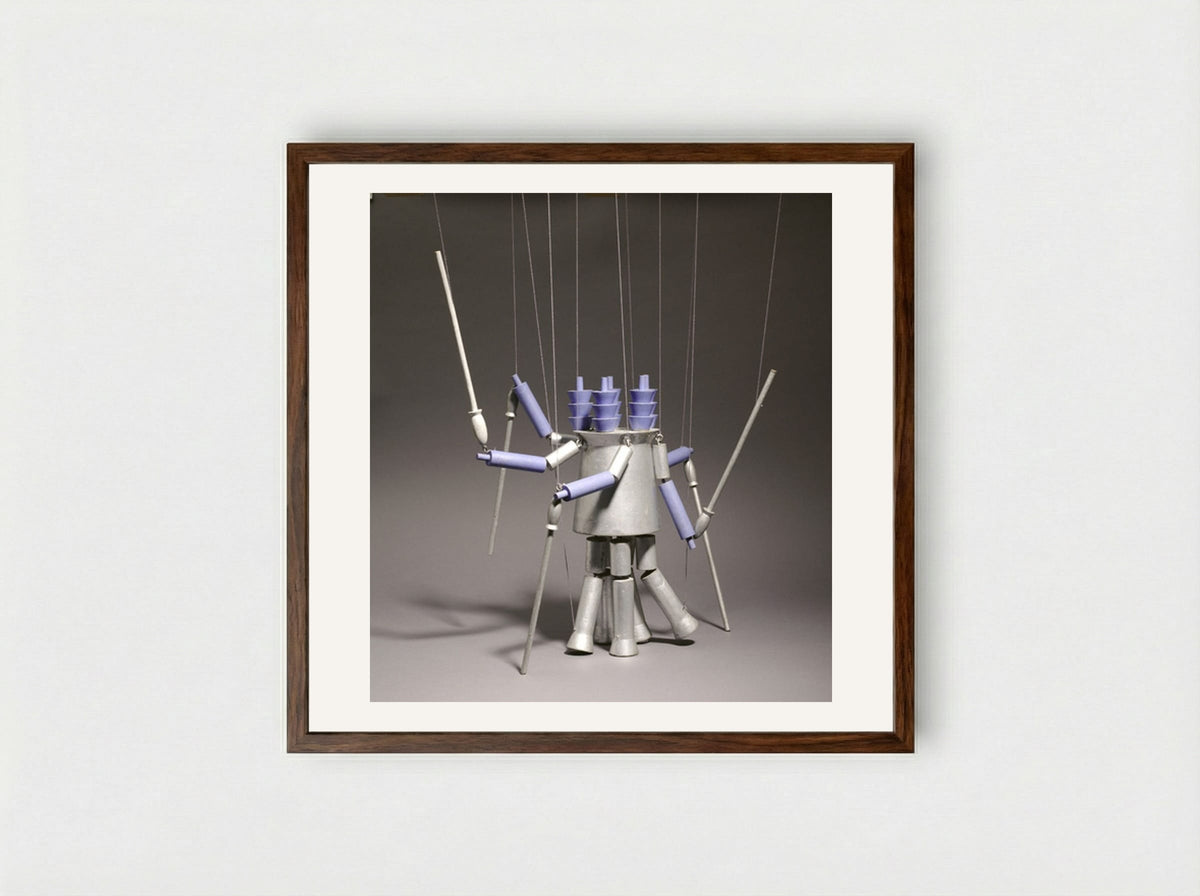 Military Guards (Die Wachen) - Sophie Taeuber-Arp - Framed Print Dark Wood