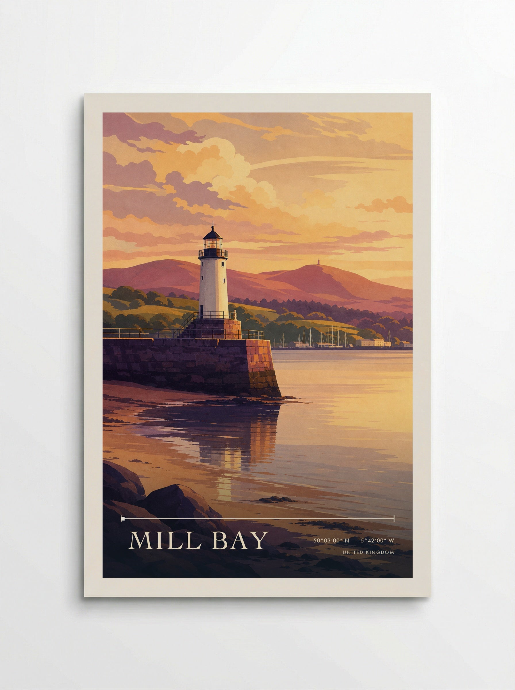 Mill Bay United Kingdom Travel Poster - Poster