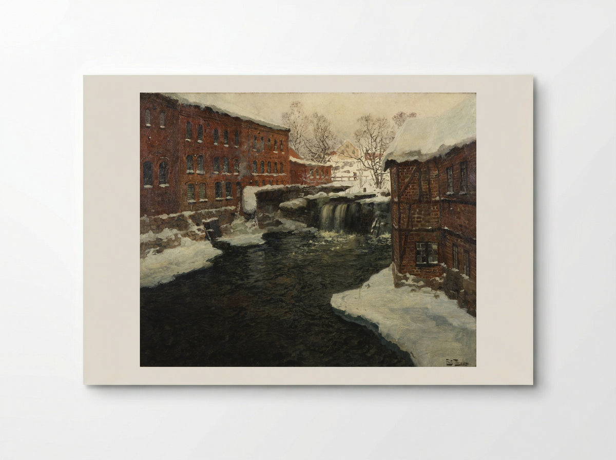 Mill Scene - Frits Thaulow - Poster