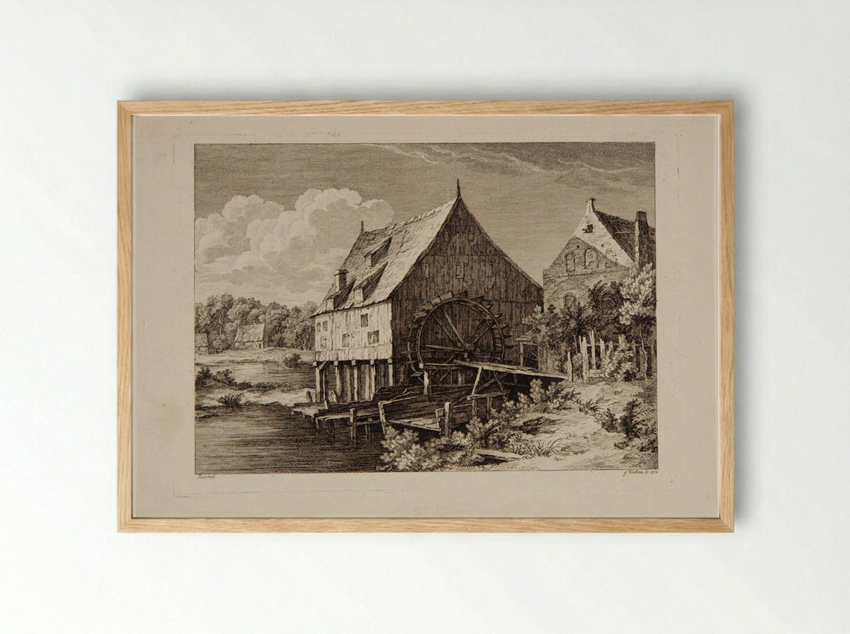 Mill - Jean Mathieu - Framed Print Wood
