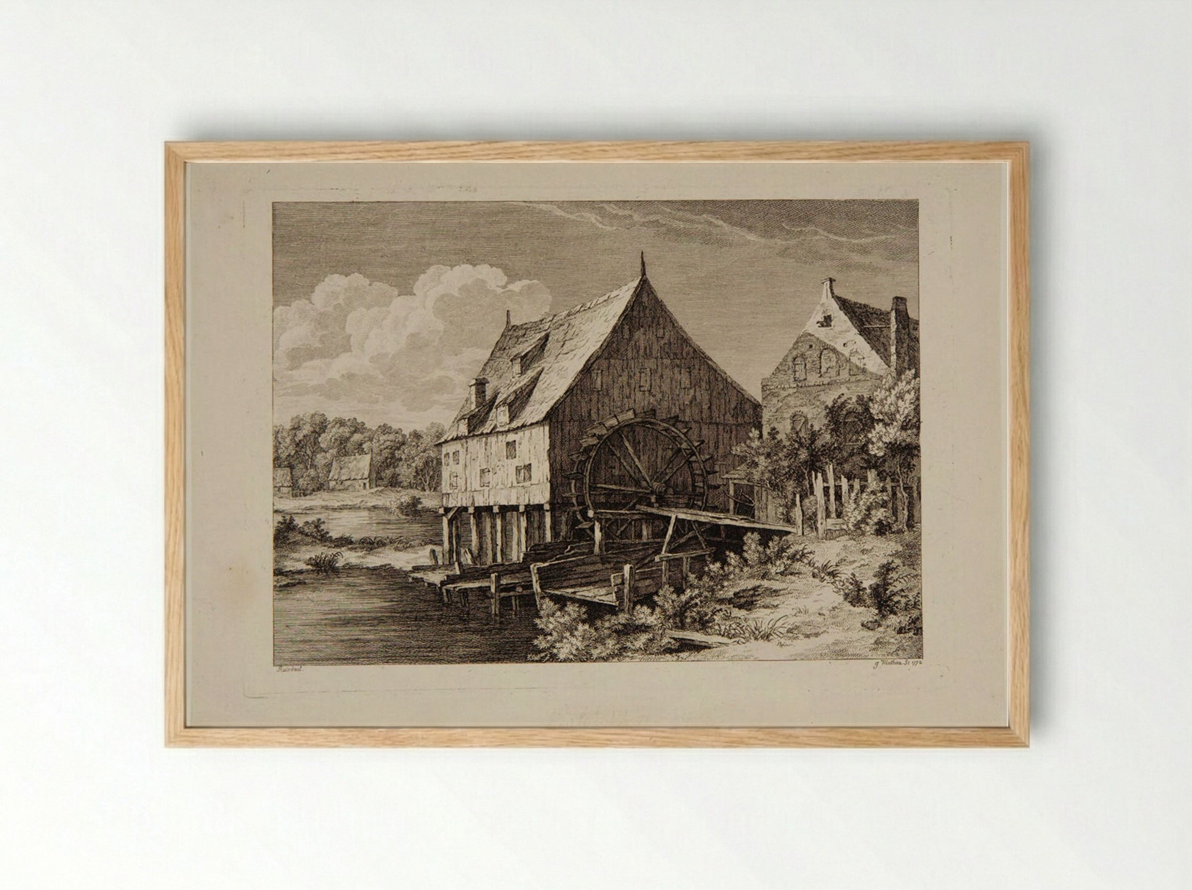 Mill - Jean Mathieu - Framed Print Wood