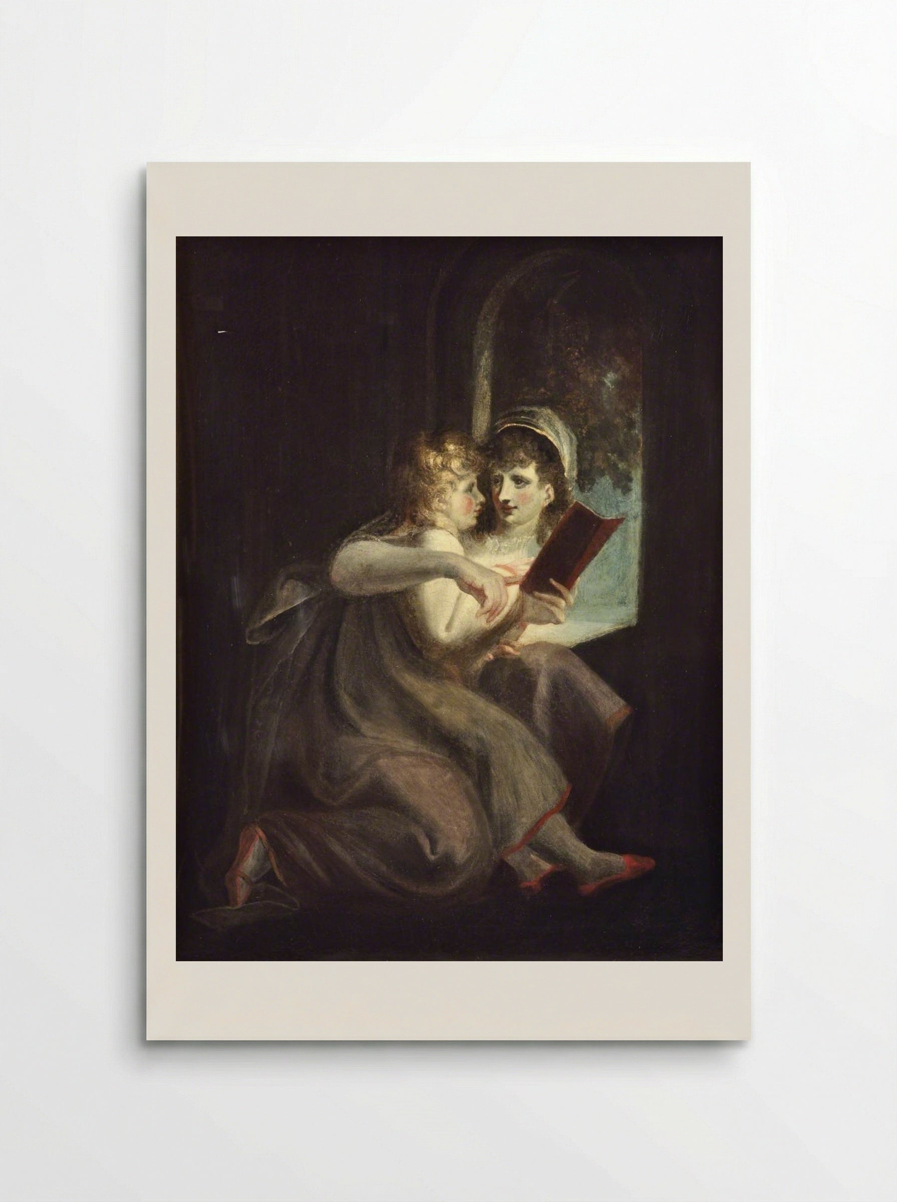 Milton When a Boy Instructed by His Mother - Henry Fuseli - Poster