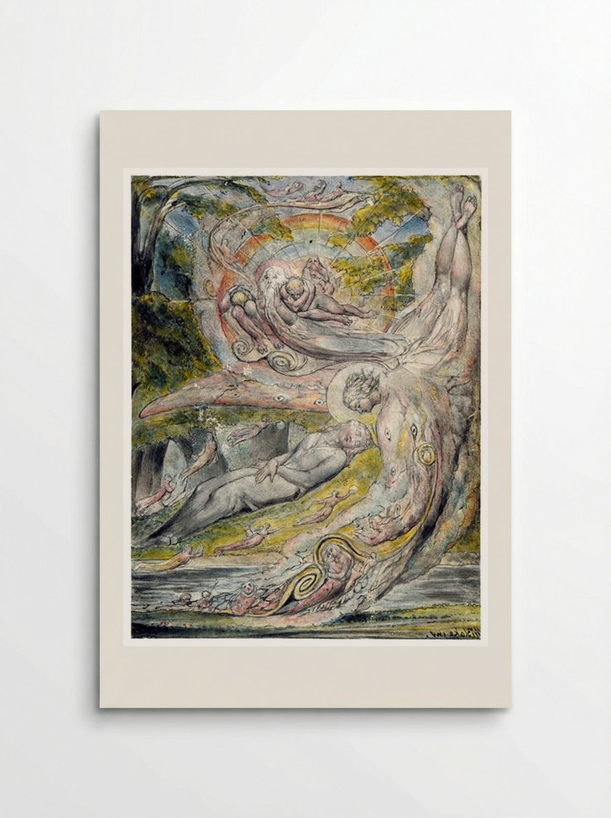 Milton's Mysterious Dream - William Blake - Poster