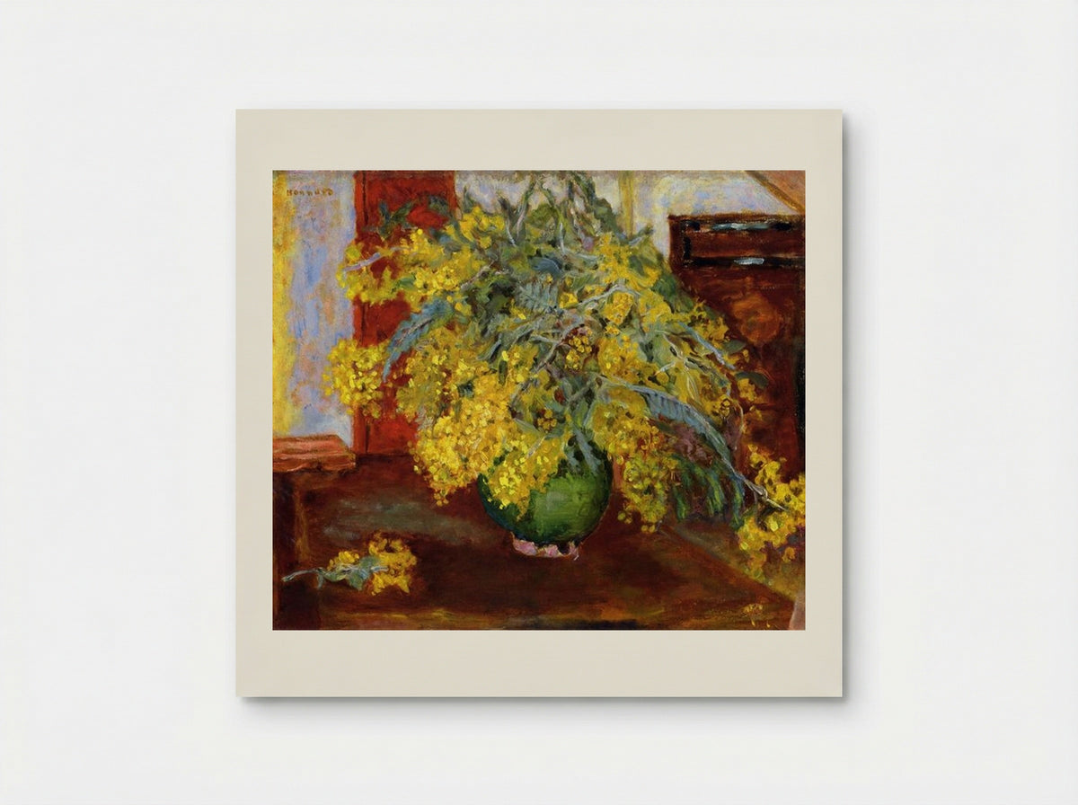 Mimosa in a Vase - Pierre Bonnard - Poster