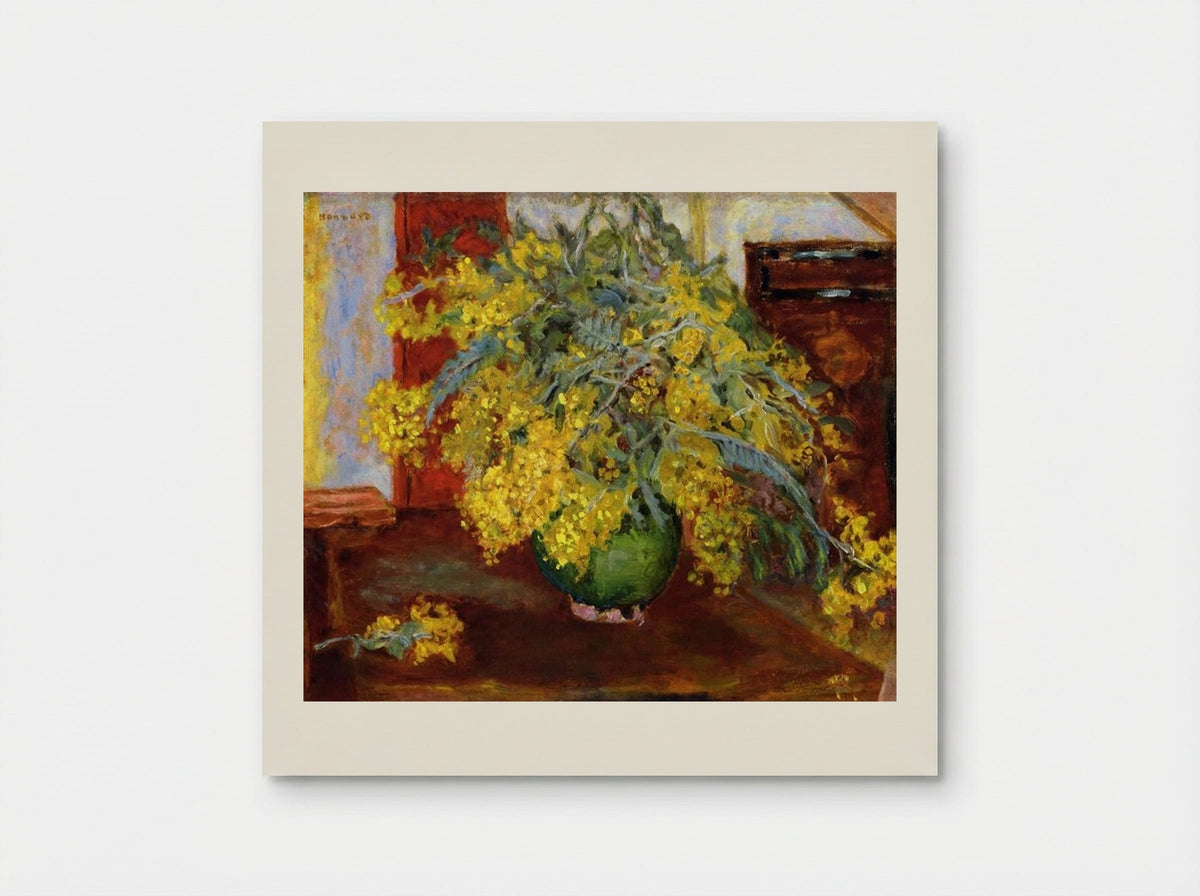 Mimosa in a Vase - Pierre Bonnard - Poster
