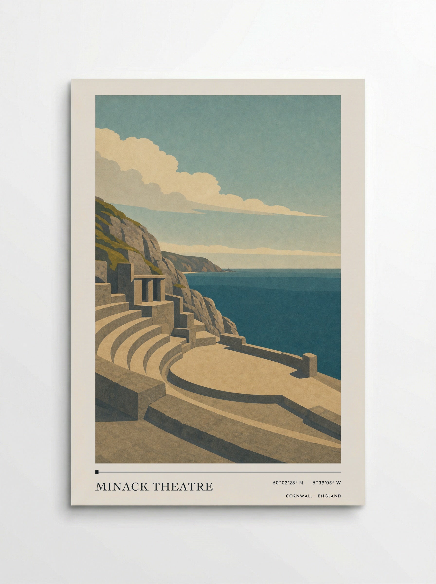 Minack Theatre Travel Poster Artwork - Poster