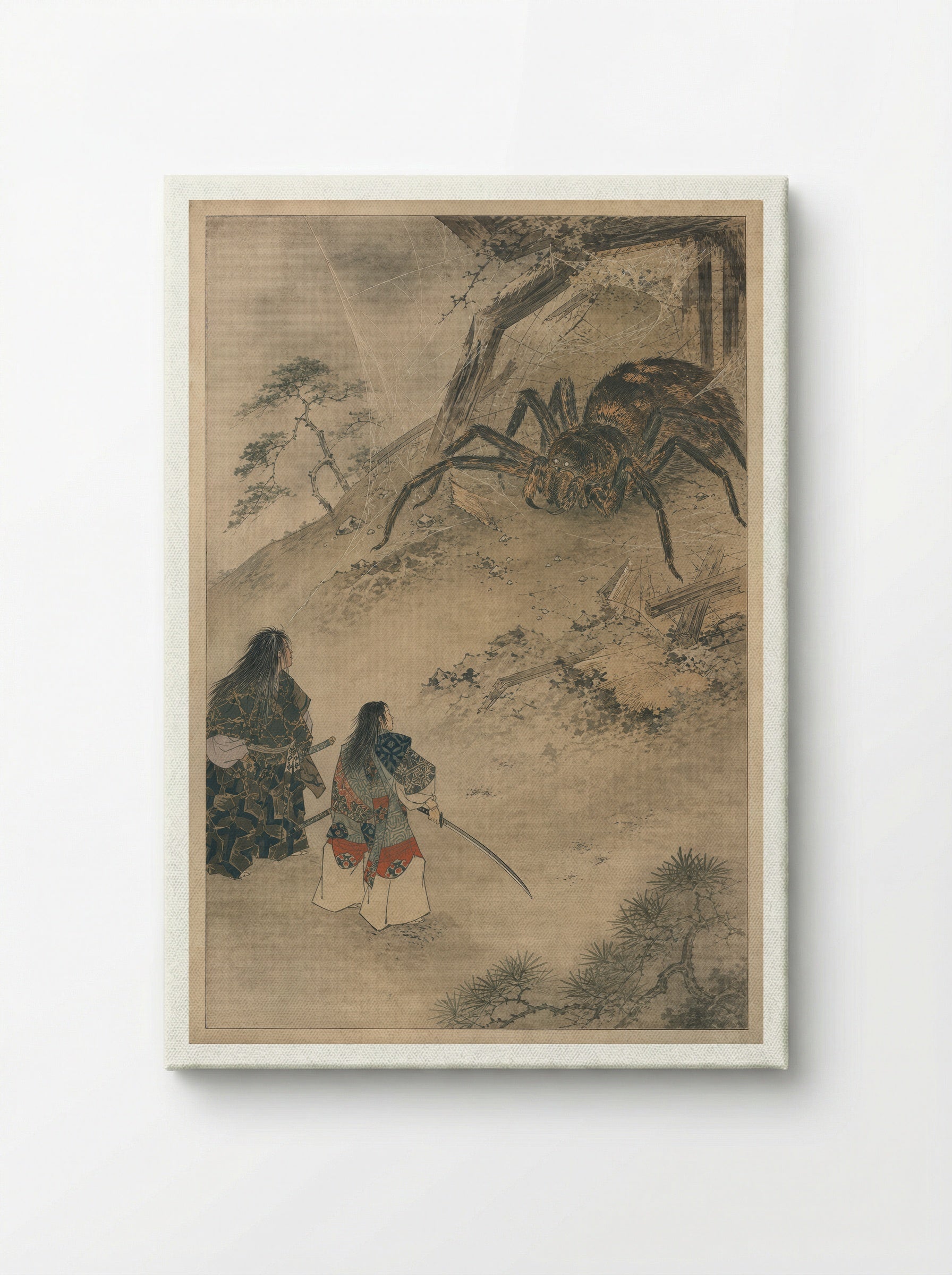 Minamoto no Yorimitsu and the Earth Spider: The Earth Spider Revealed - Canvas