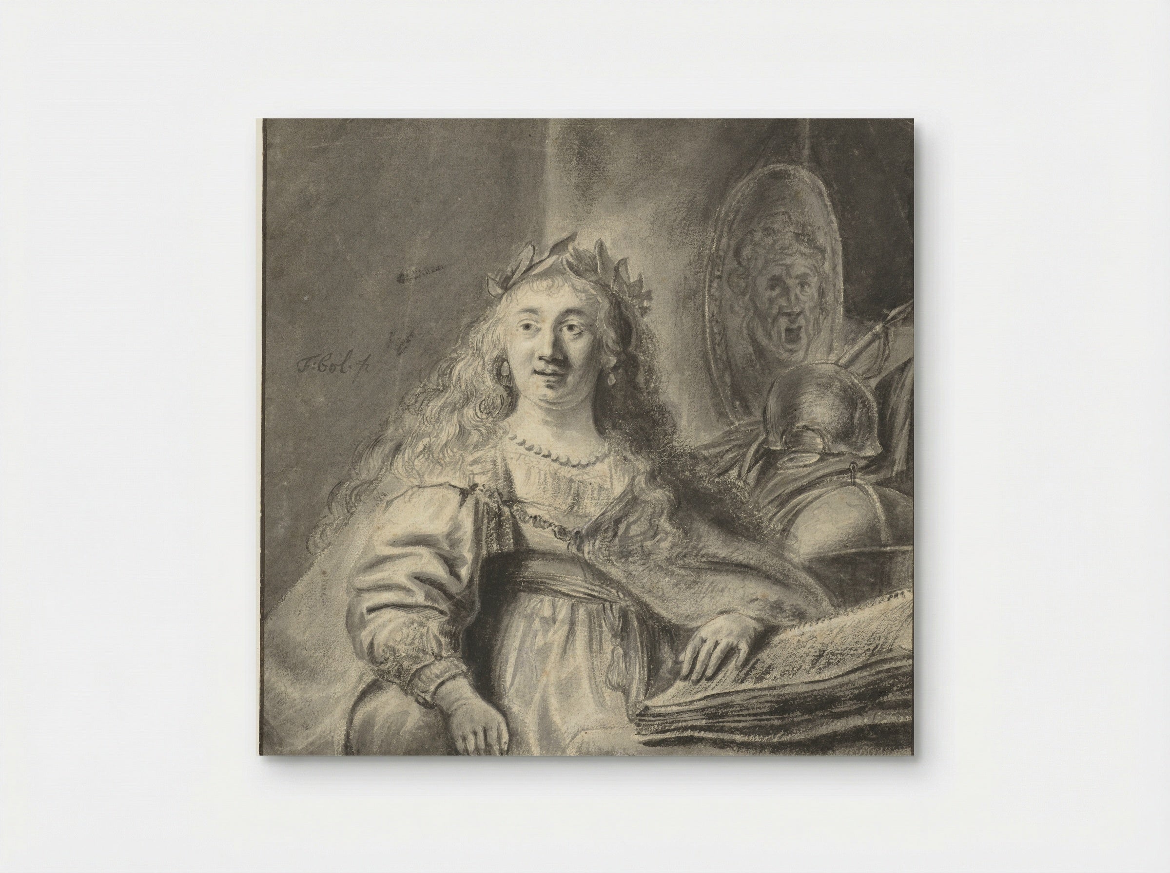 Minerva in her Study - Ferdinand Bol - Poster