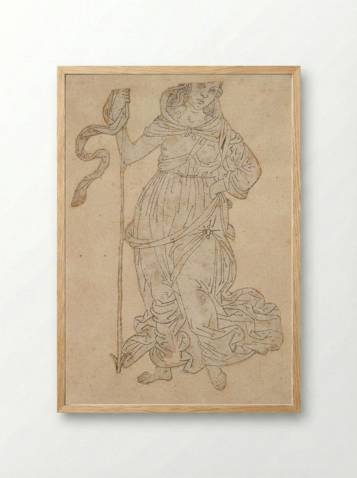 Minerva - Jacopo del Sellaio - Framed Print Wood