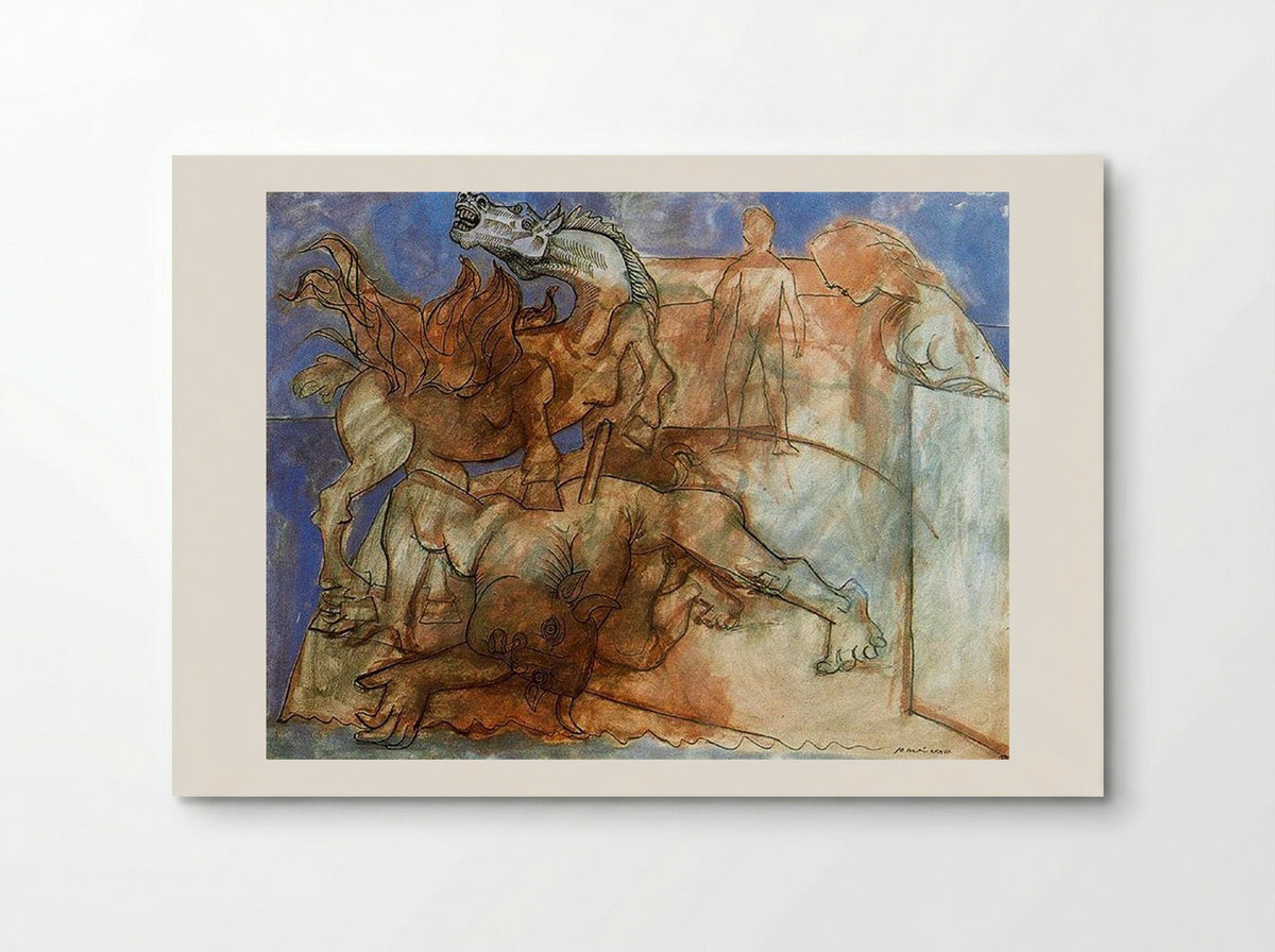 Minotaur is Wounded, Horse and Personages - Pablo Picasso - Poster