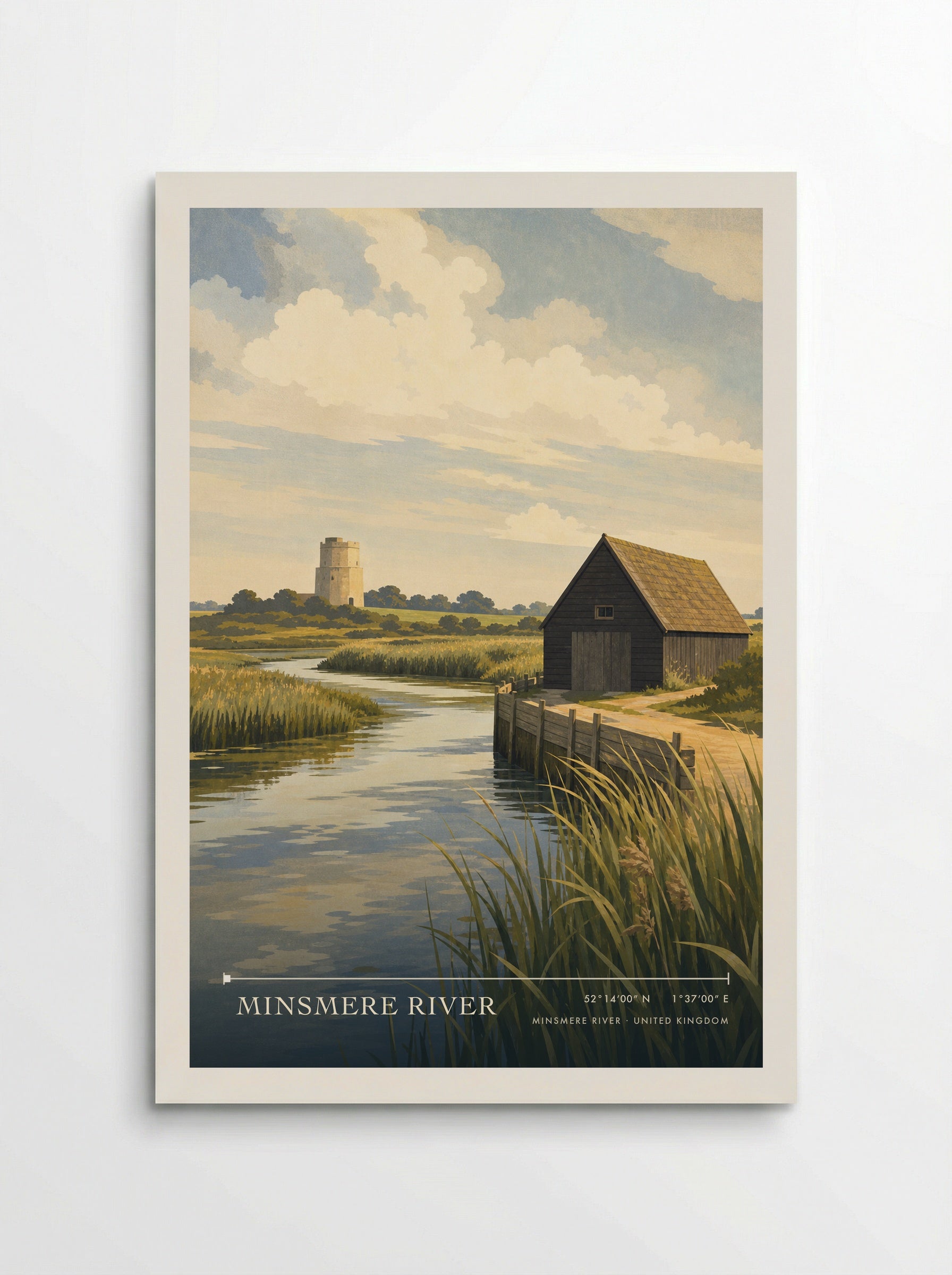 Minsmere River United Kingdom Travel Poster - Poster