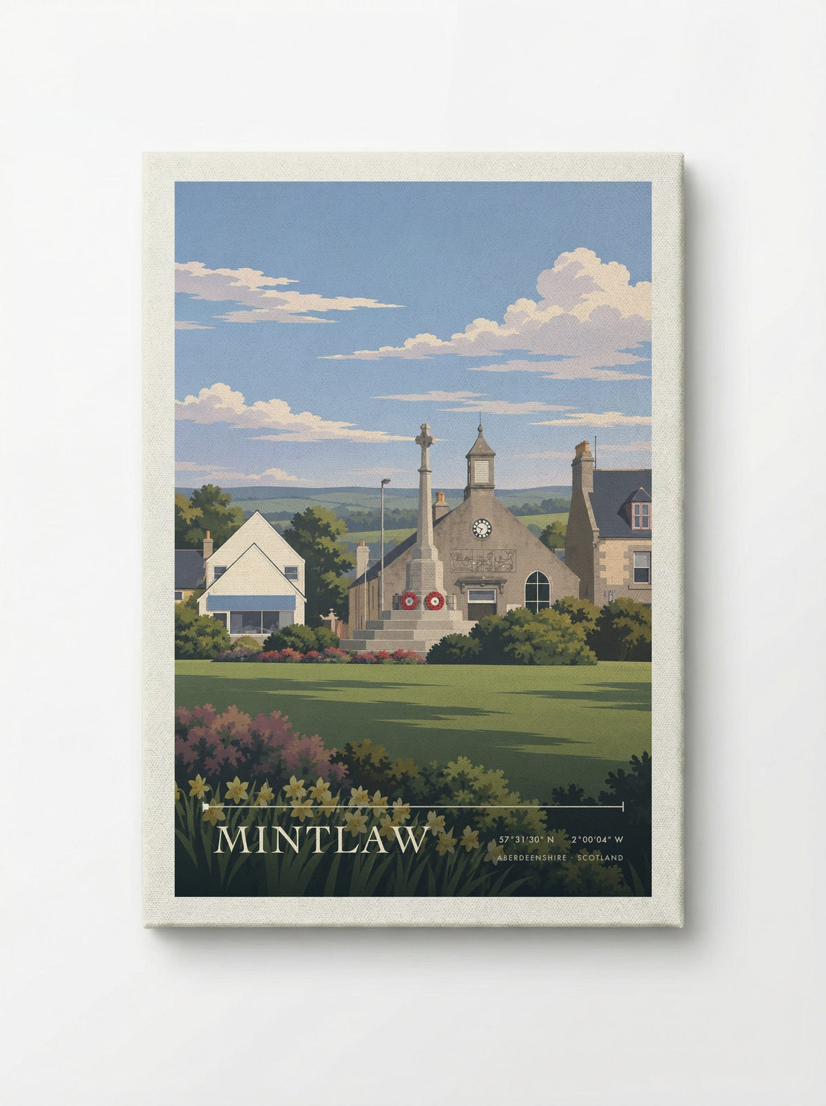 Mintlaw, Aberdeenshire | Travel Poster - Canvas