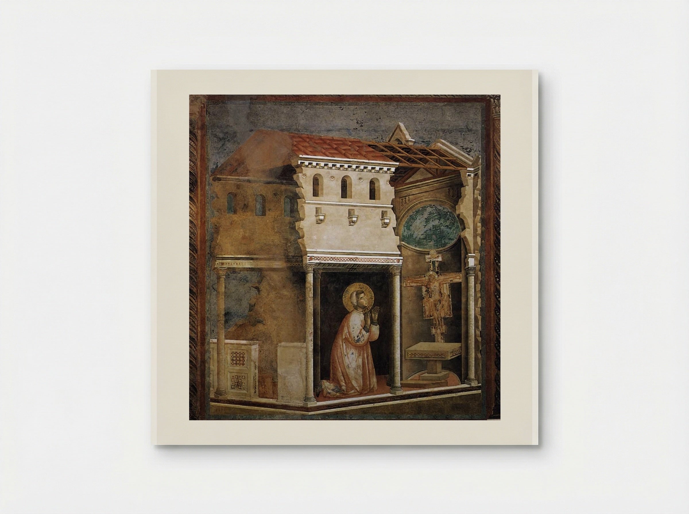 Miracle of the Crucifix - Giotto di Bondone - Poster
