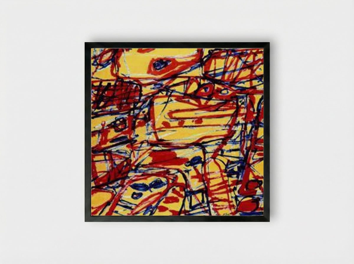Mire G21 - Jean Dubuffet - Framed Print Black