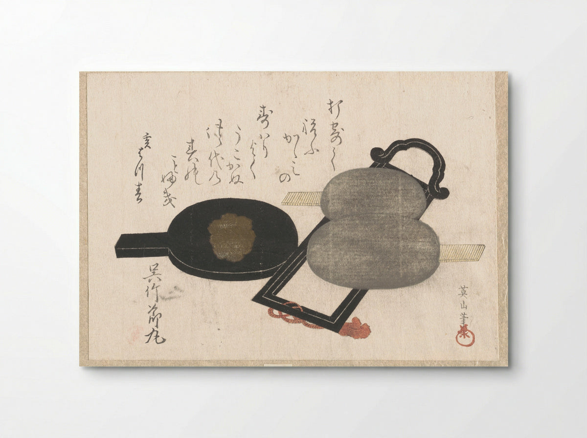Mirror and Stand - Kikugawa Eizan - Poster