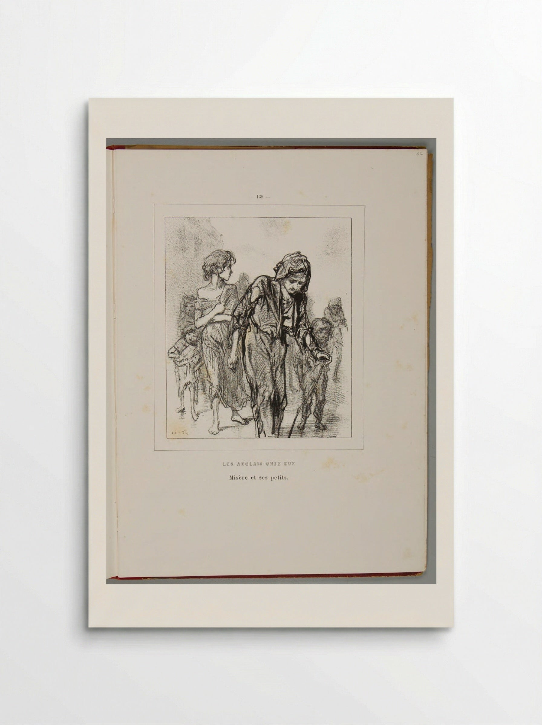 Misery and Her Children - Paul Gavarni - Poster
