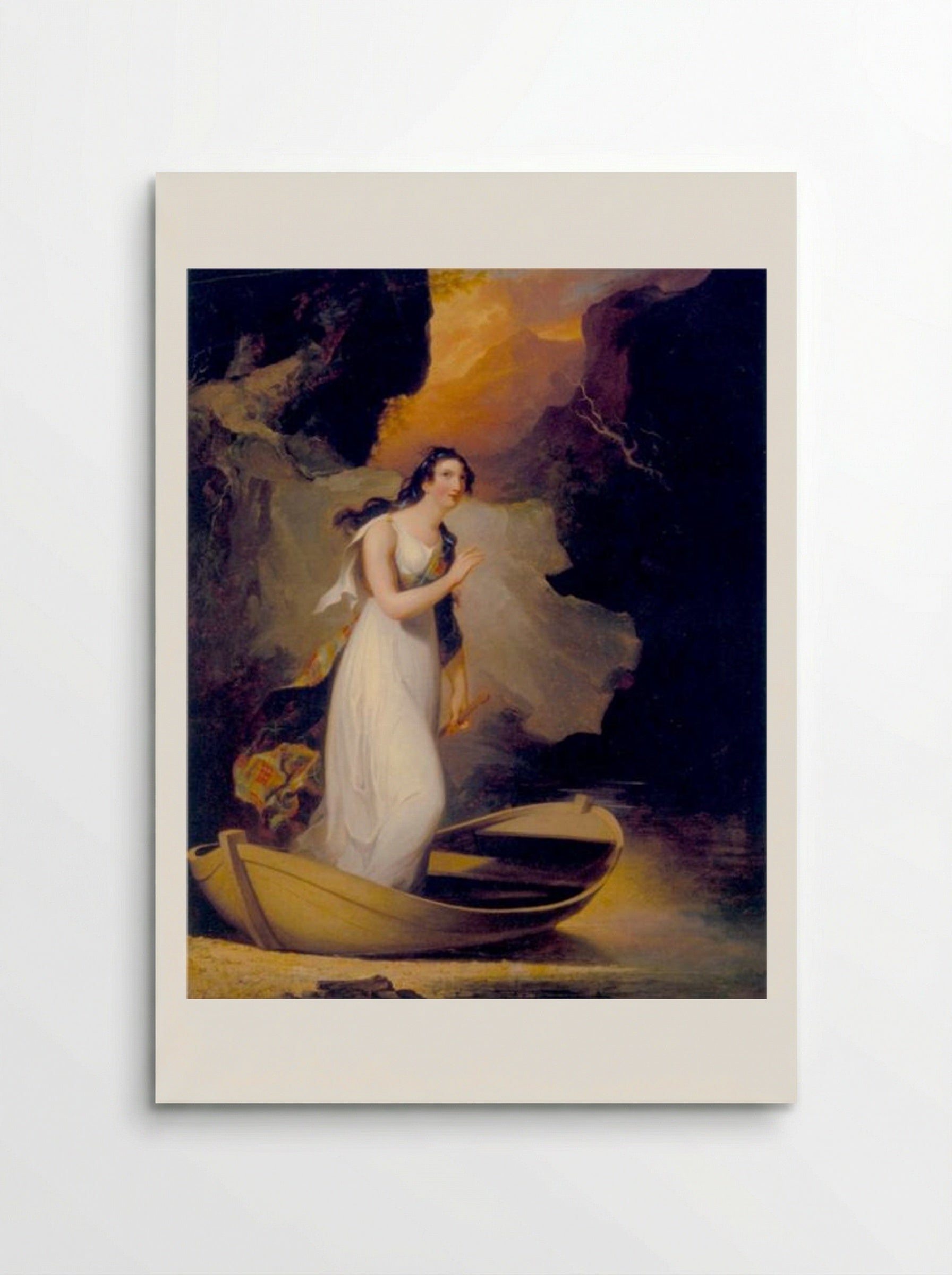 Miss C. Parsons as 'The Lady of the Lake' - Thomas Sully - Poster