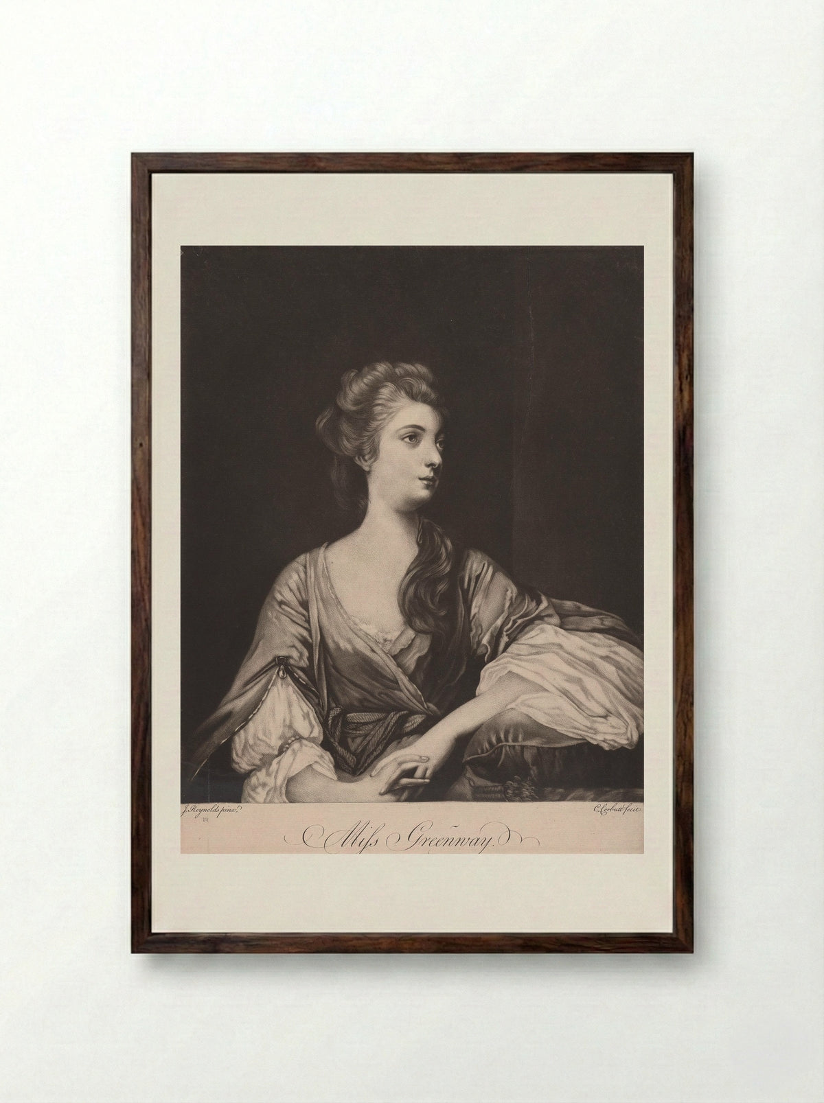 Miss Greenway - Richard Purcell - Framed Print Dark Wood