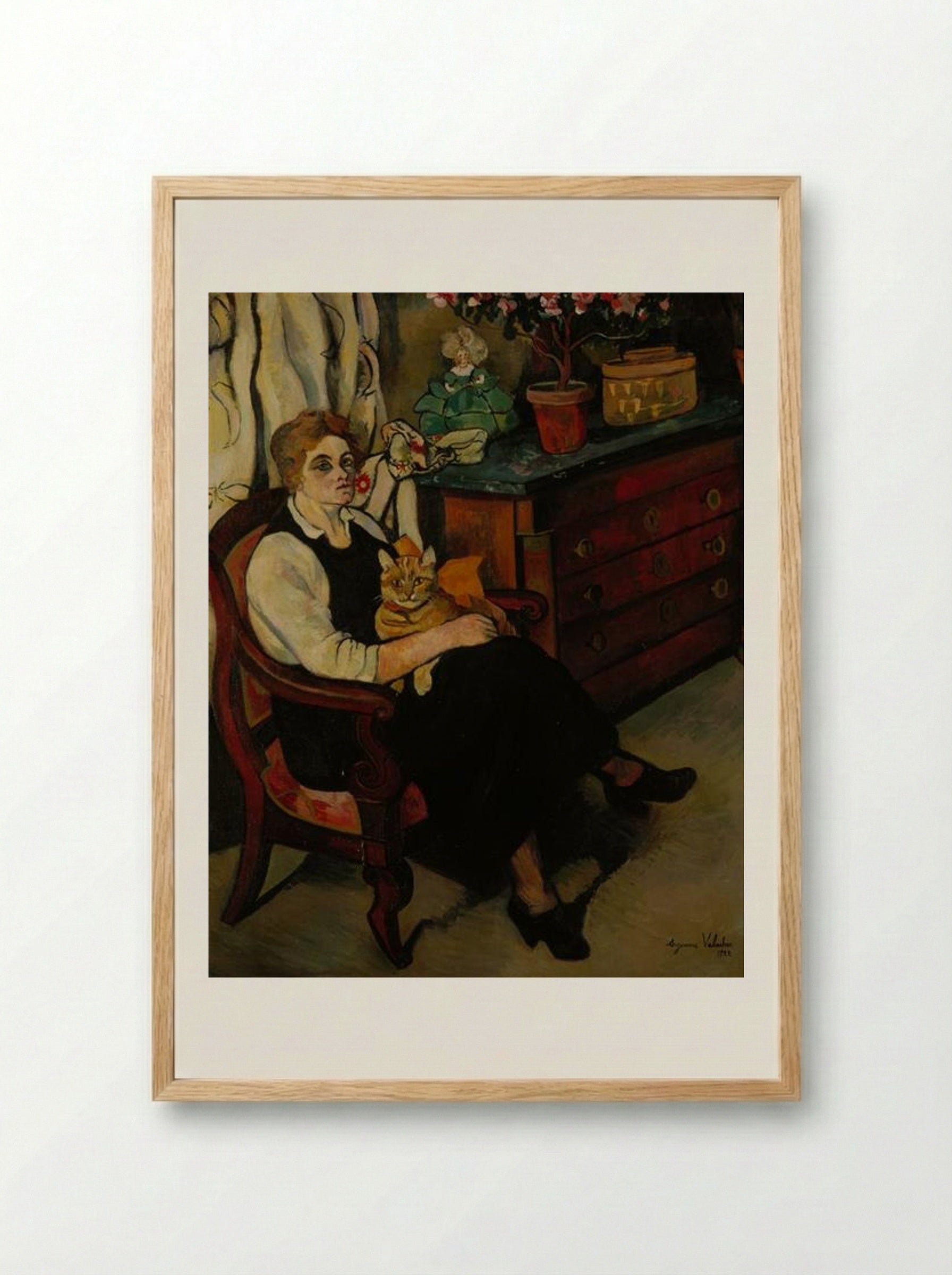 Miss Lily Walton - Suzanne Valadon - Framed Print Wood