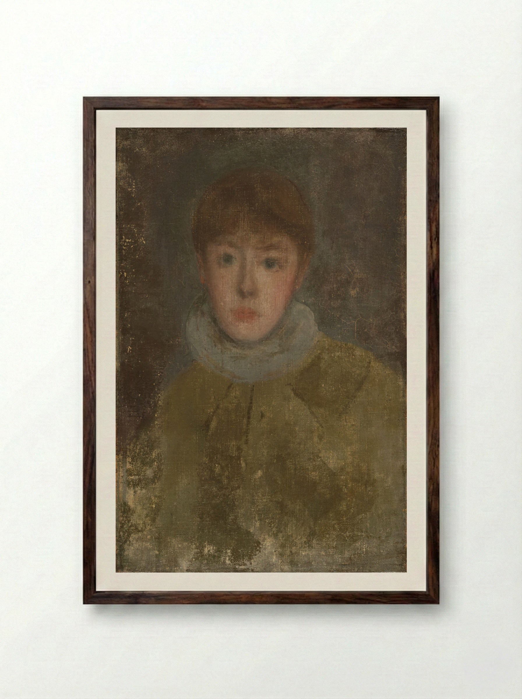 Miss Maud Franklin - James Abbott McNeill Whistler - Framed Print Dark Wood