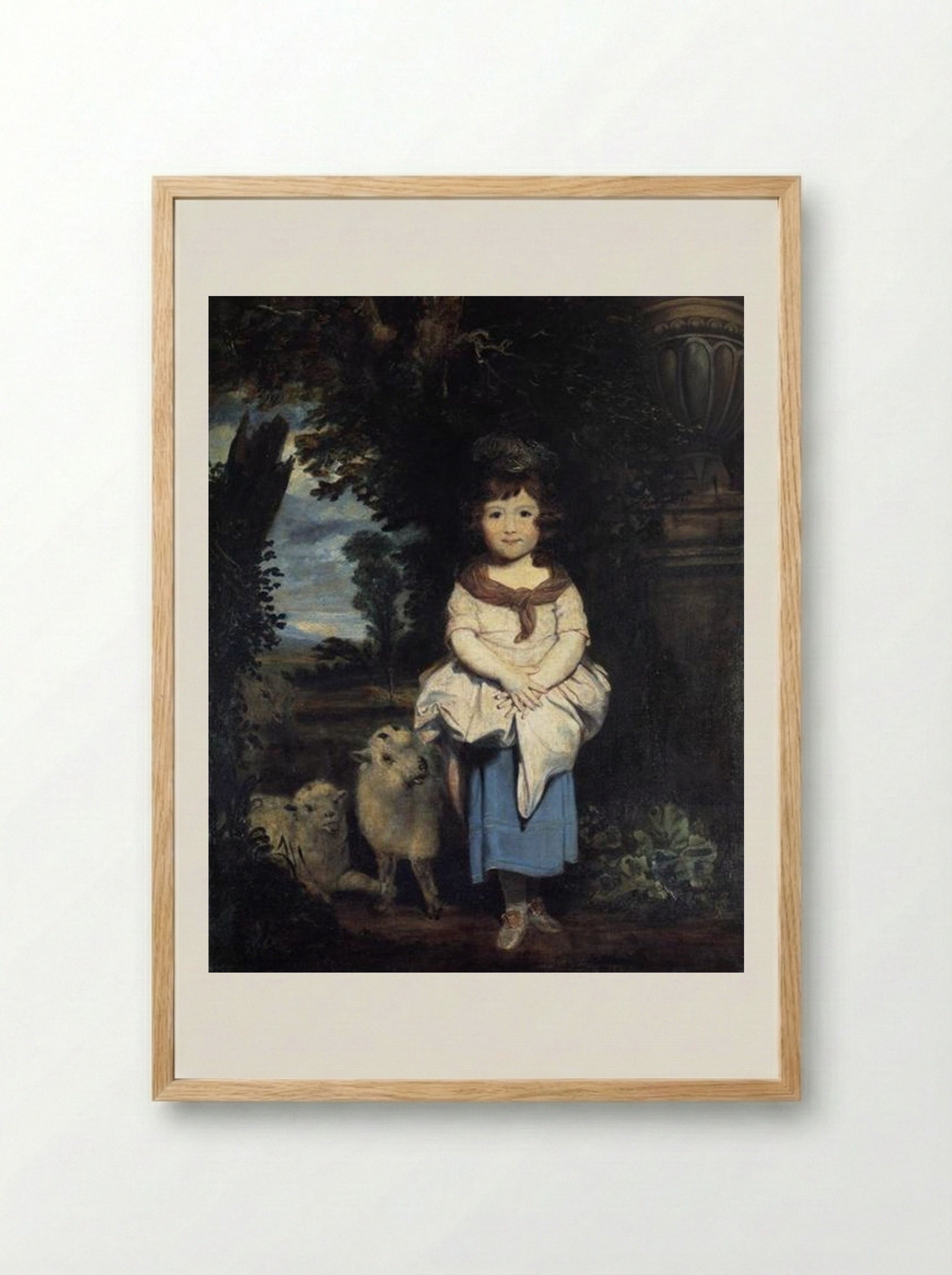 Miss Price - Sir Joshua Reynolds - Framed Print Wood